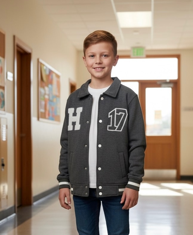 Erkek Çocuk Antrasit Kolej Ceket