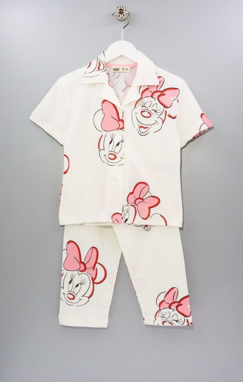 Kız Çocuk Minnie Pijama Takım