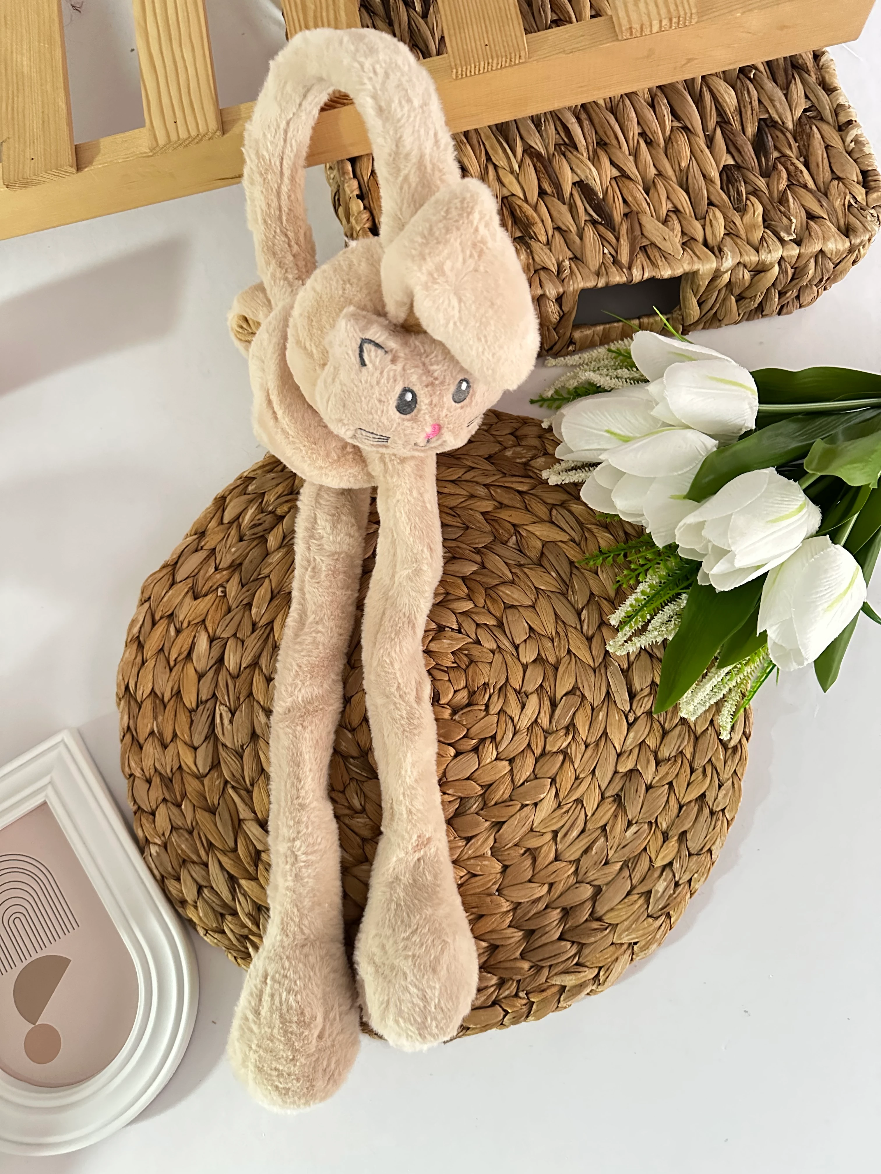 Kız Çocuk Vizon Kedi Figürlü Kulaklık