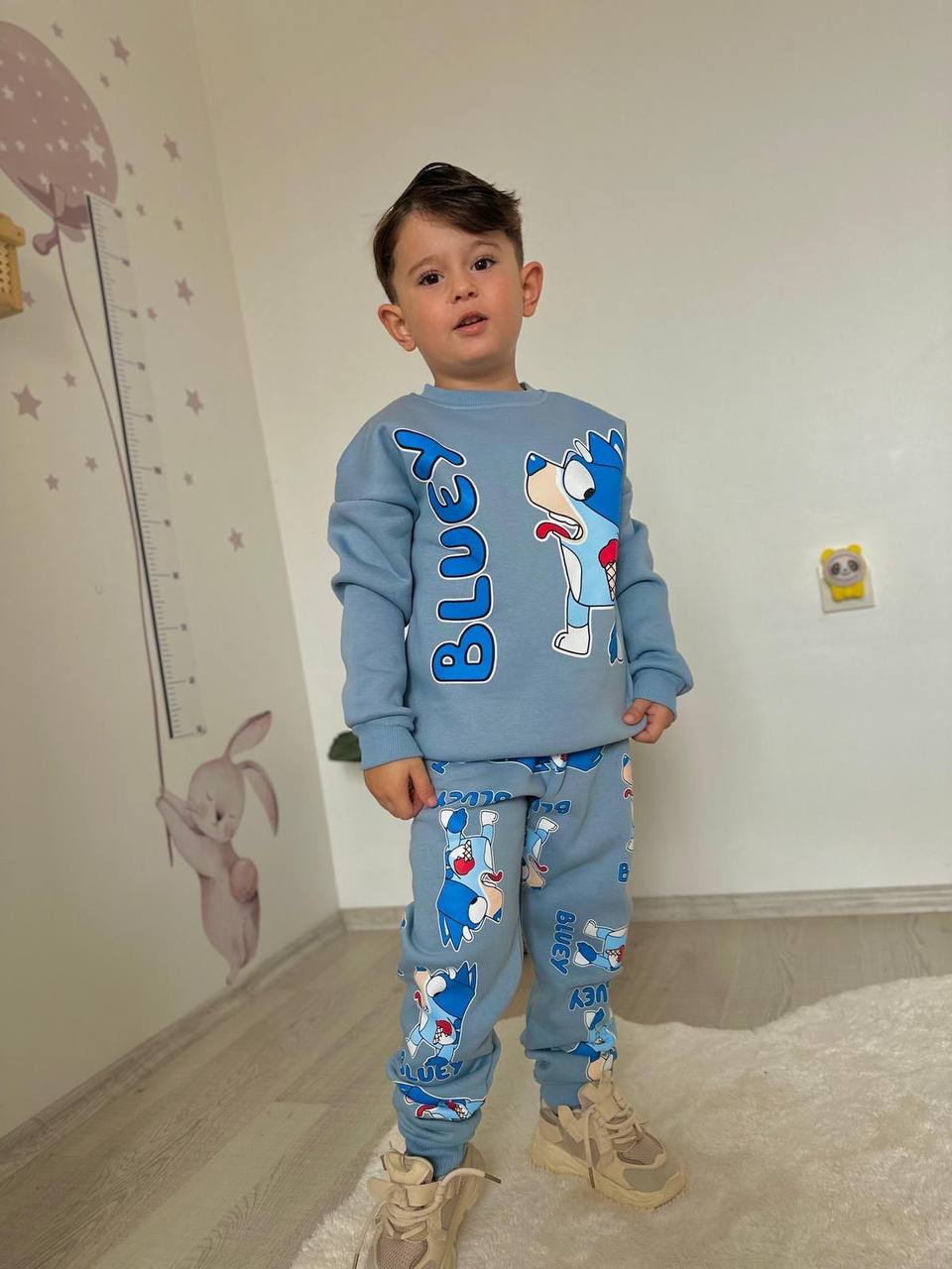 Erkek Çocuk Mavi Bluey Alt-Üst Takım