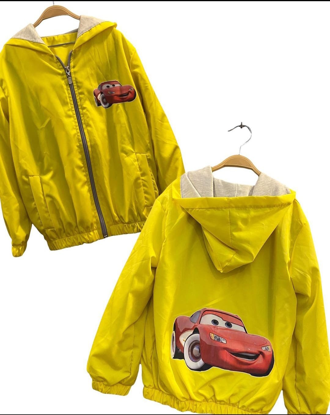 Erkek Sarı Arabalar Yağmurluk