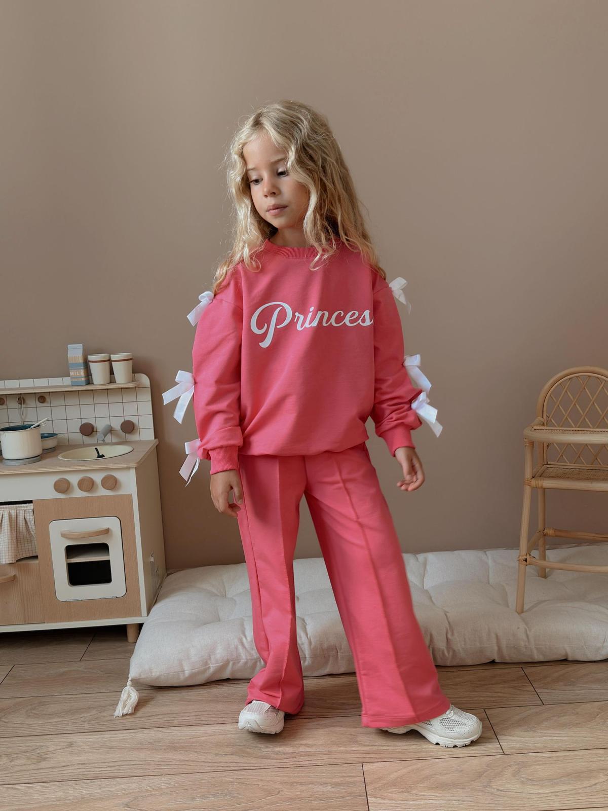 Kız Çocuk Fuşya Princess Fiyonklu Takım