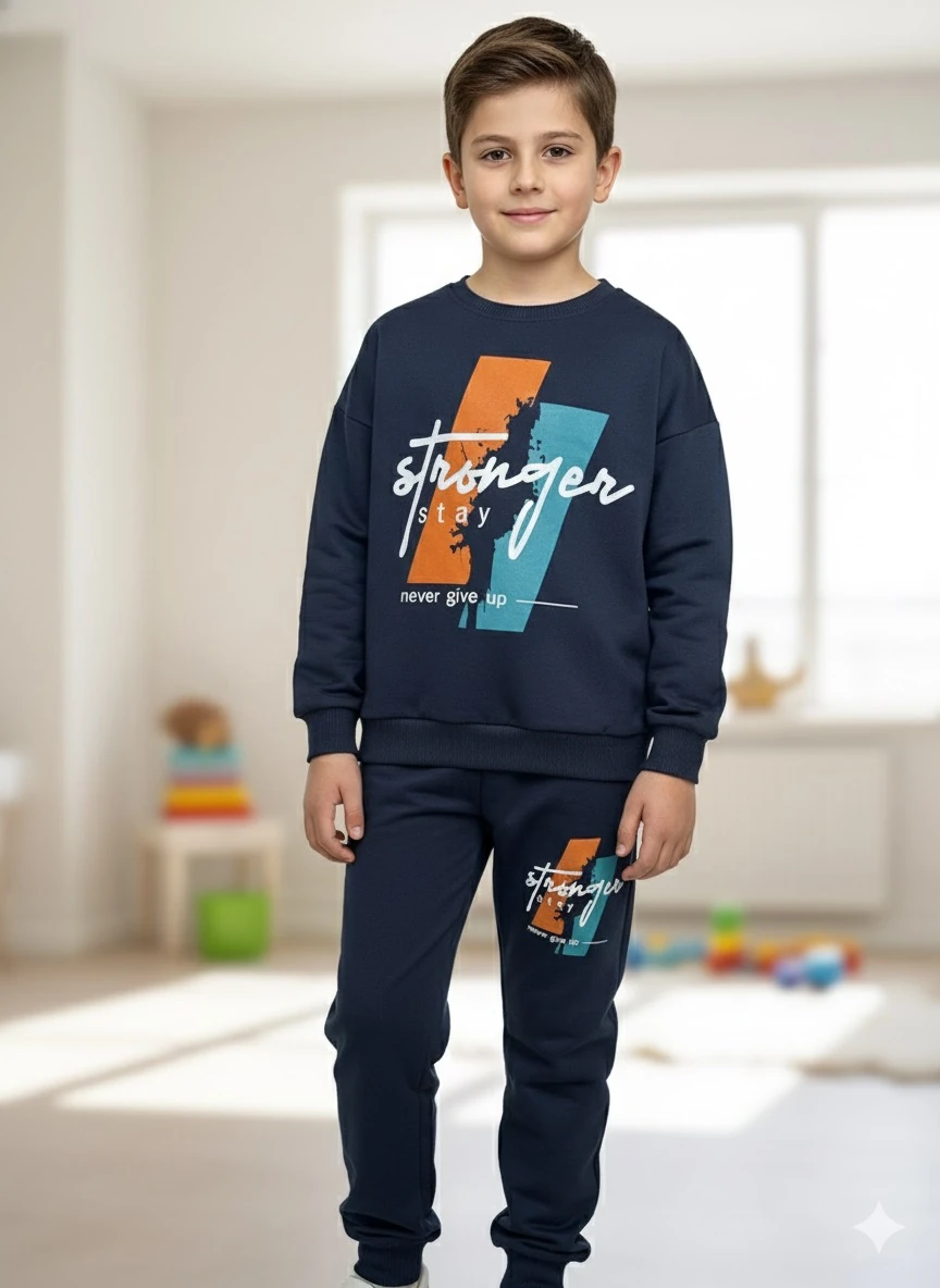 Erkek Çocuk Lacivert Stranger Takım