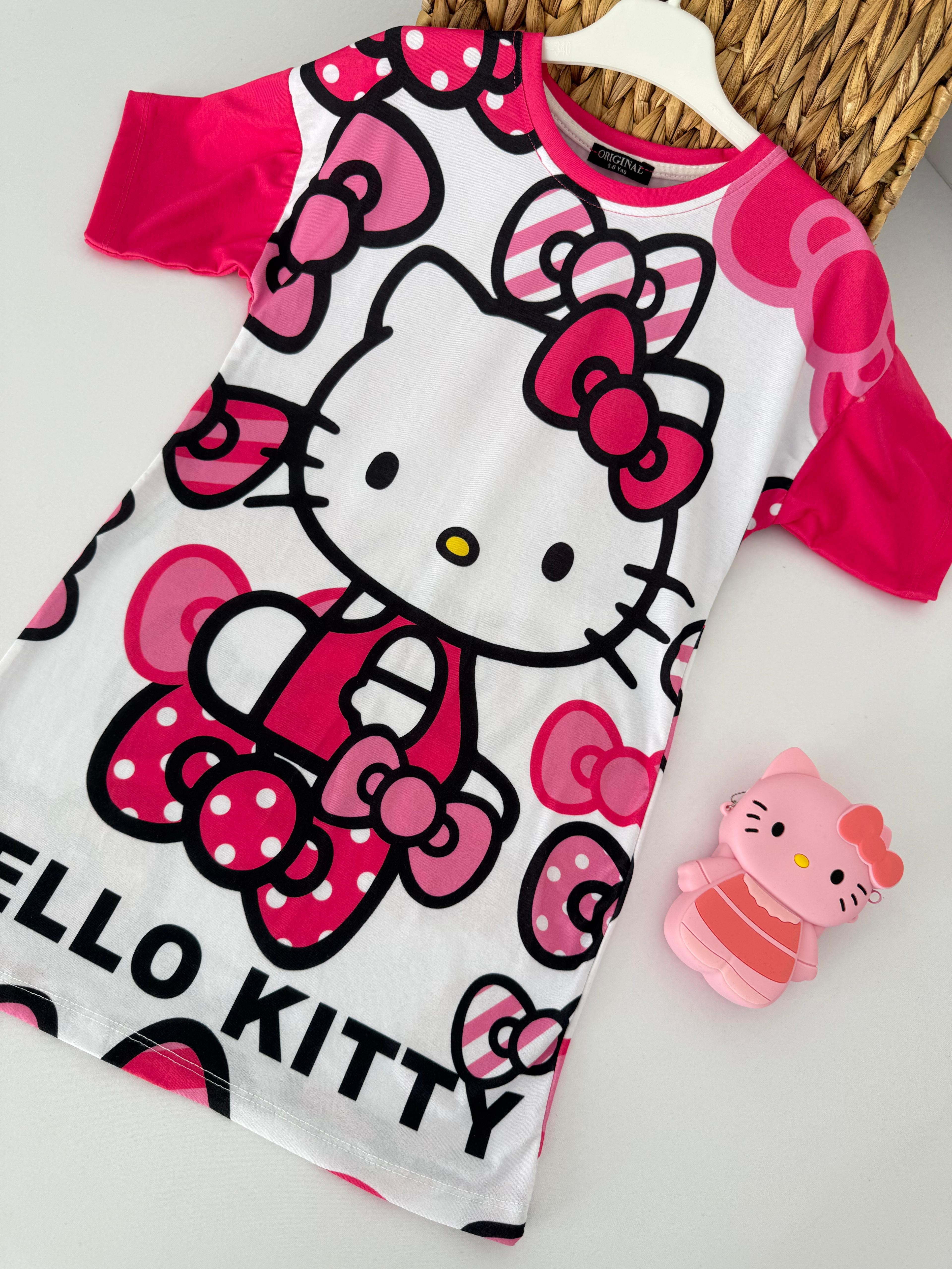 Kız Çocuk Hello Kitty Tunik Elbise