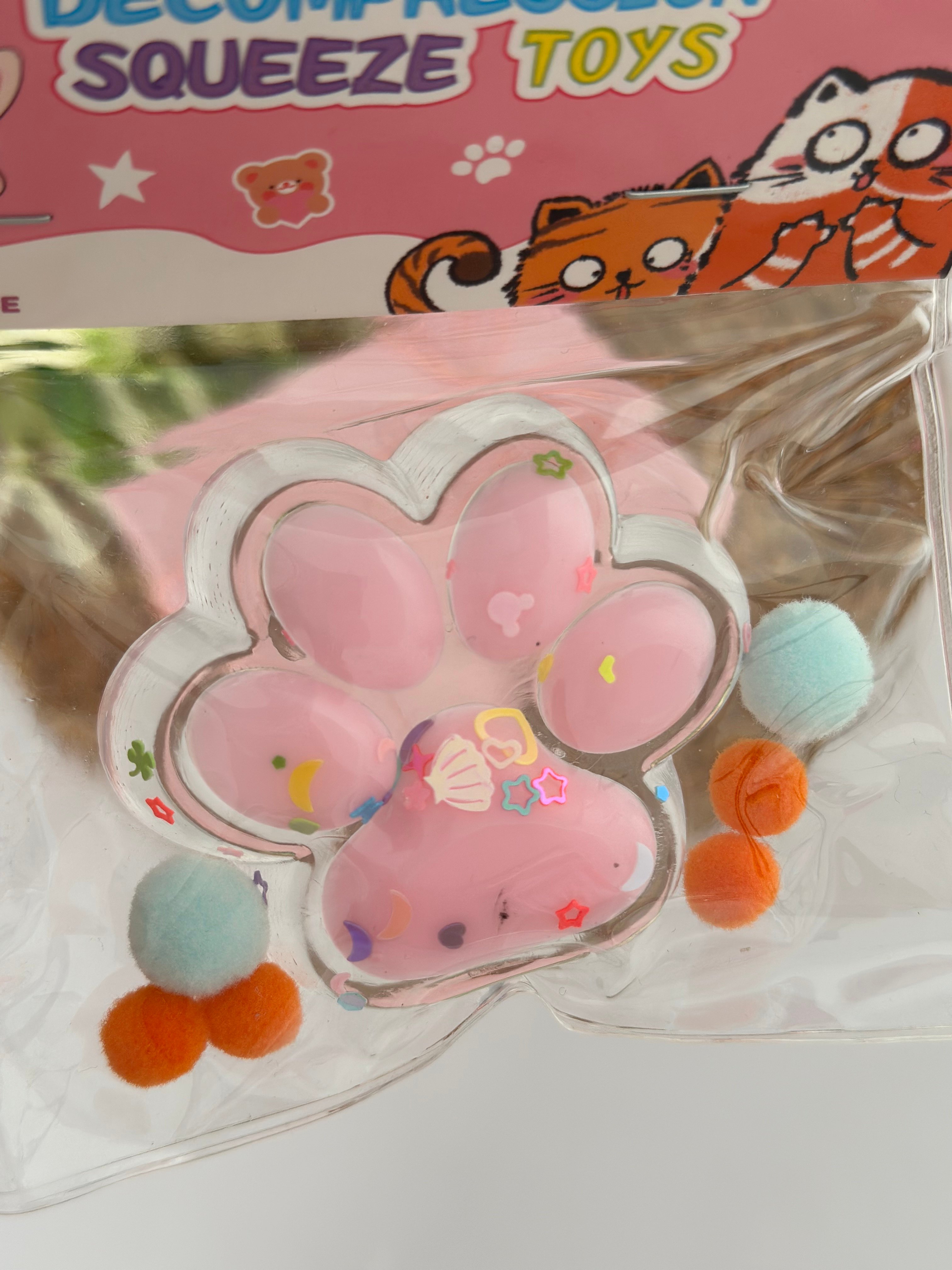 Pembe Kedi Patisi  Sukuşi Yumuşak Jel Oyuncak