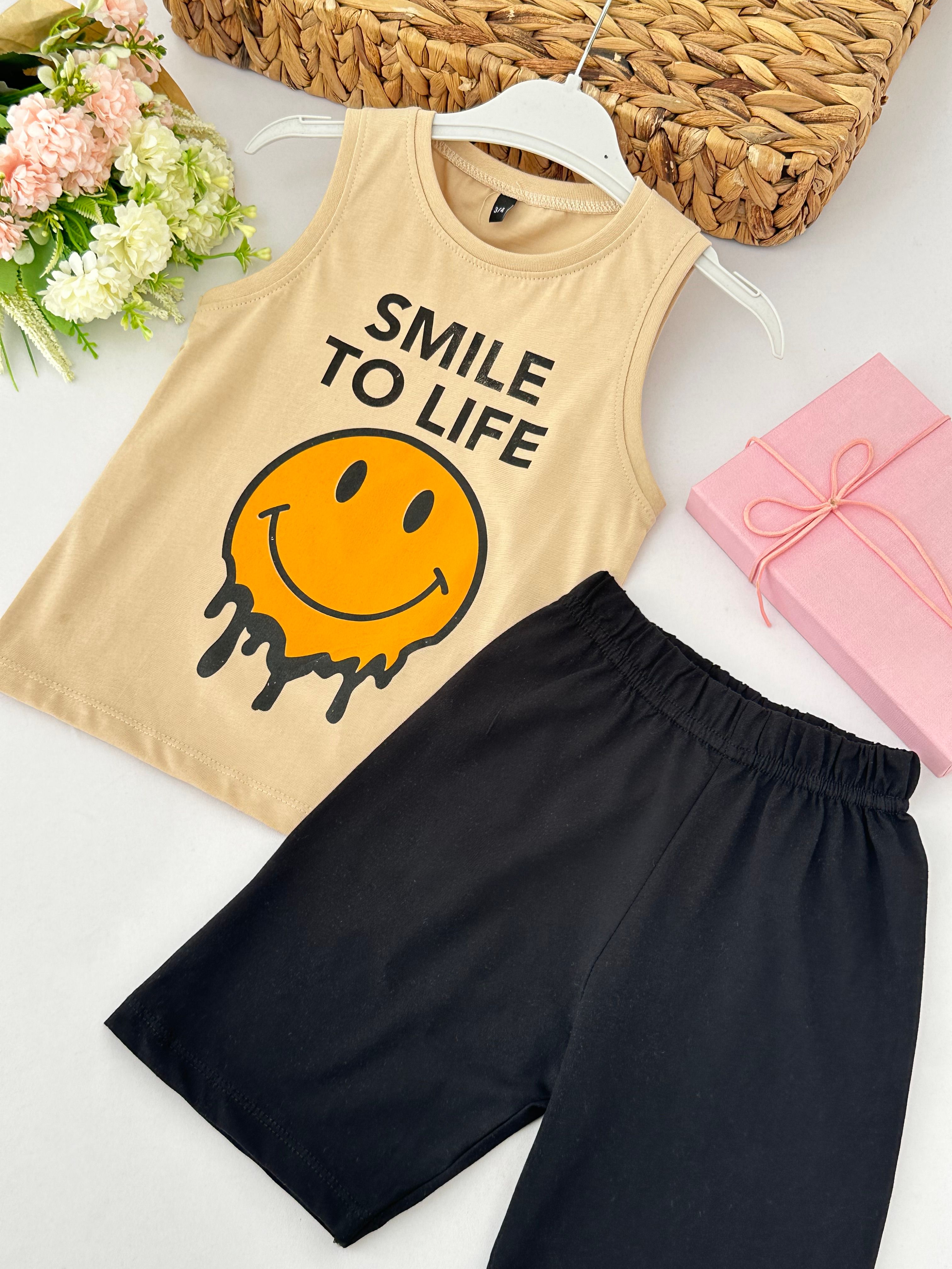 Erkek Çocuk Siyah Smile To Life Takım