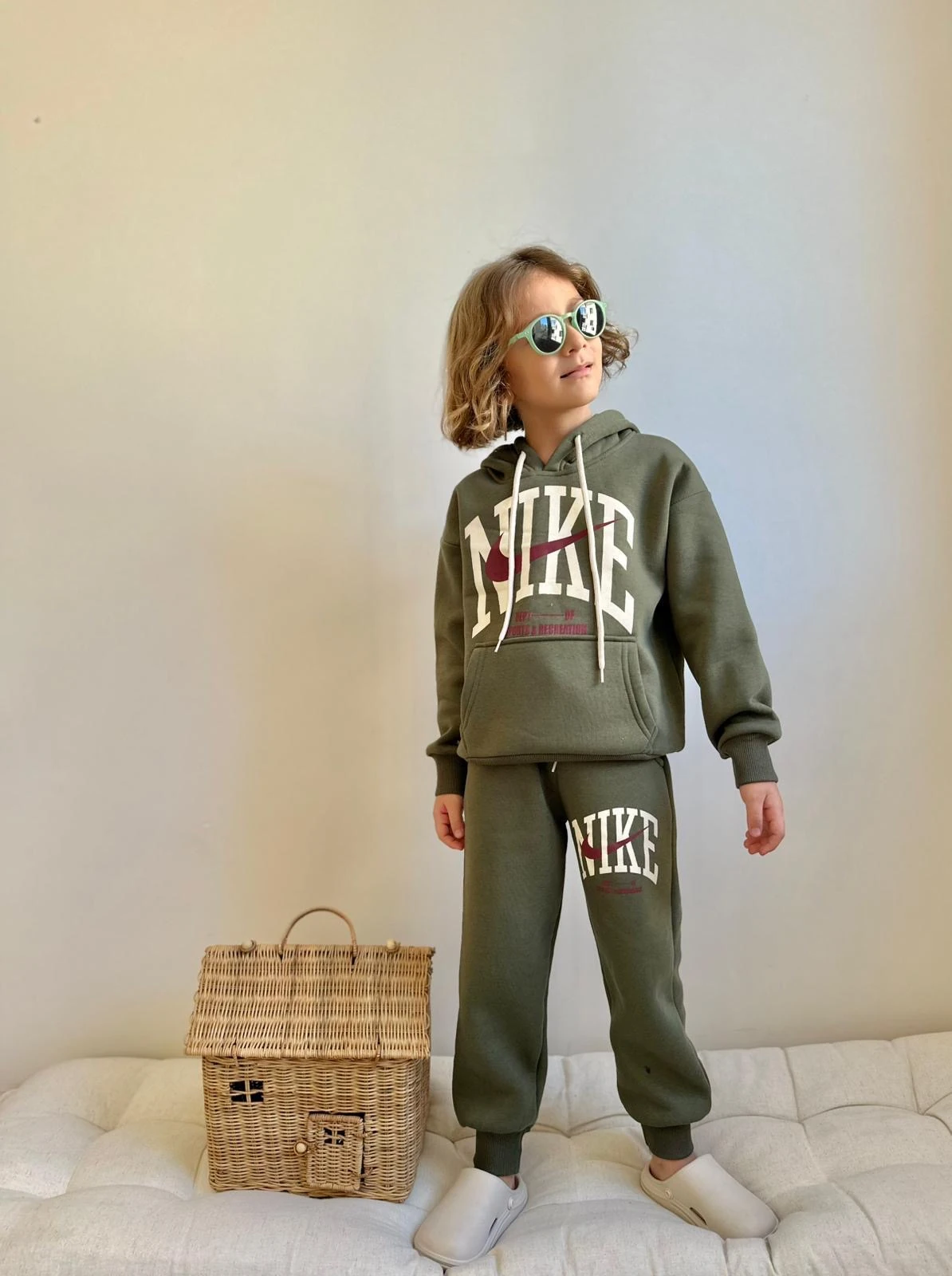 Erkek Çocuk Haki Marka Takım