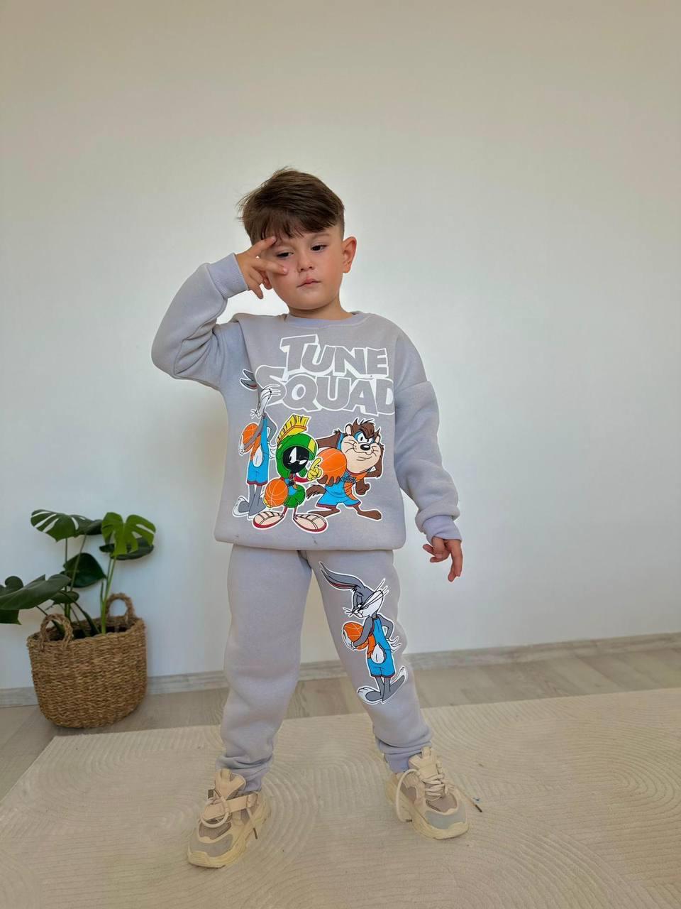 Erkek Çocuk Gri Bugs Bunny Tazmanya Canavarı Alt-Üst Takım