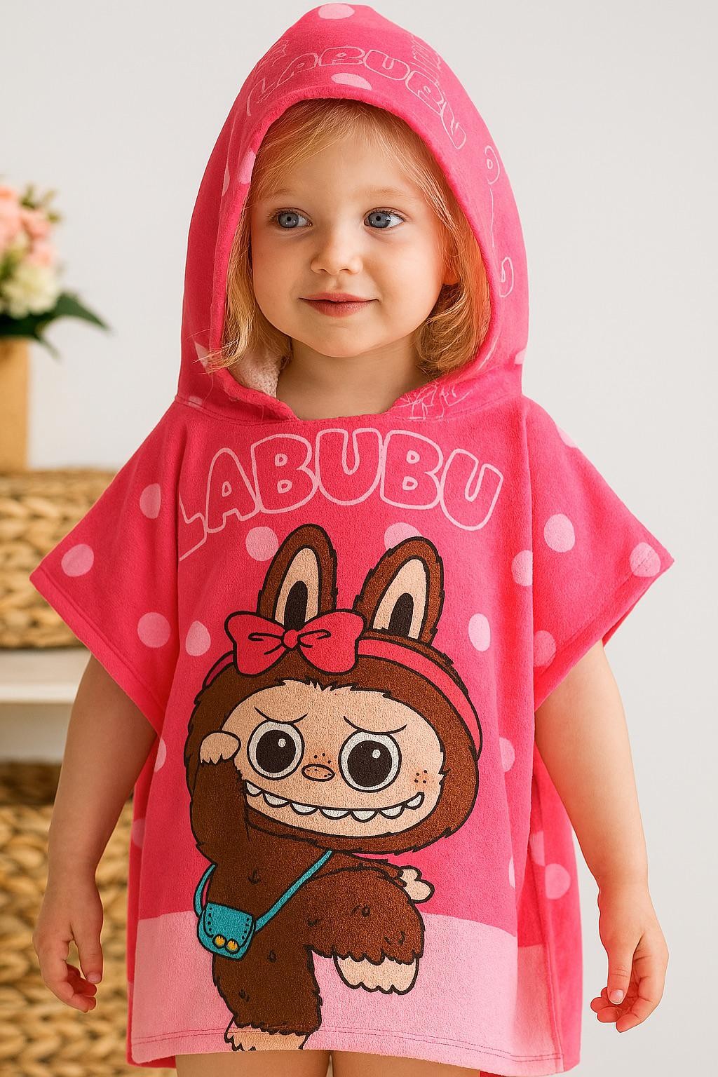 Pembe Labubu Panço Havlu