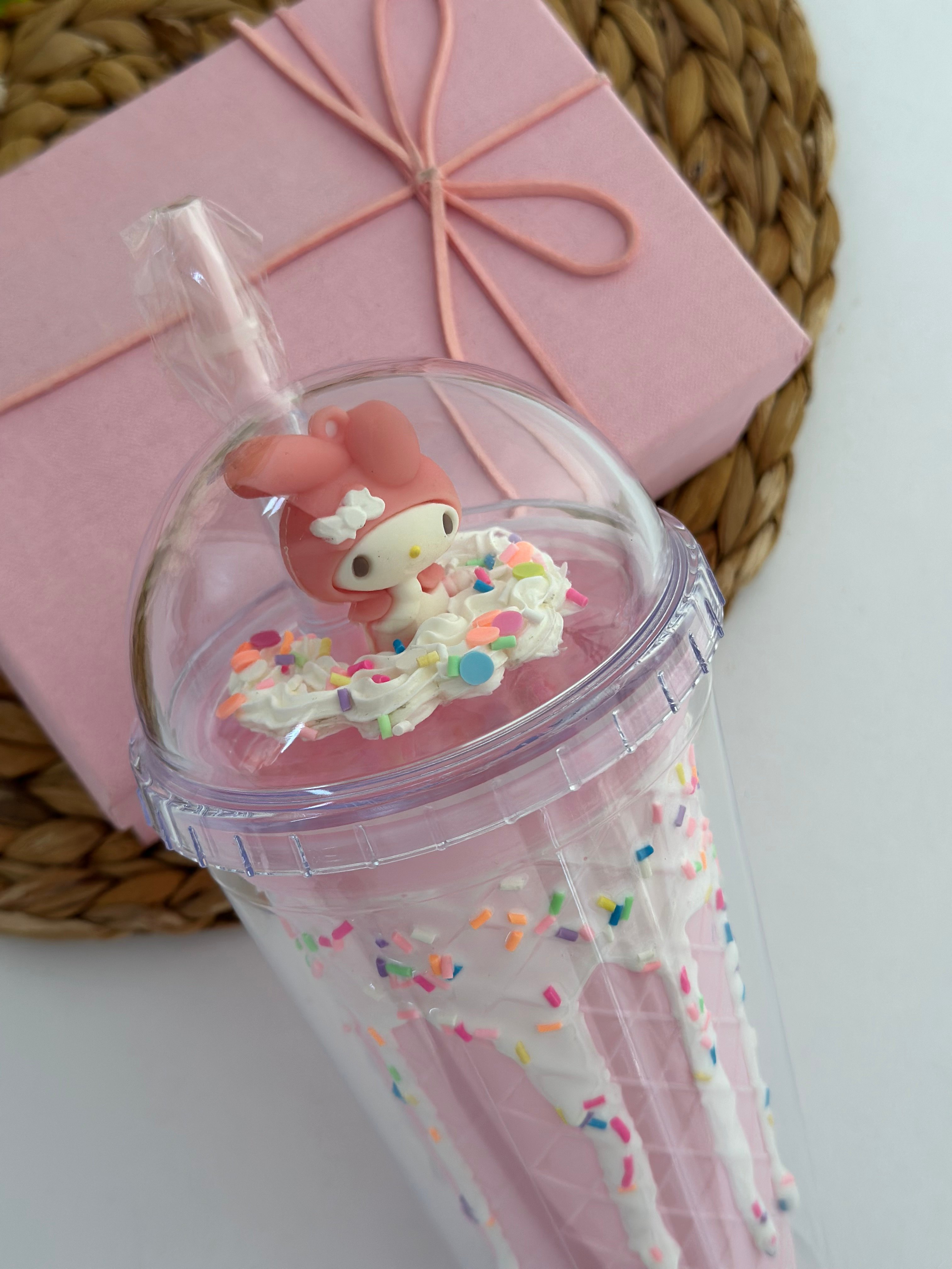 Pembe My Melody Dondurma Model  Pipetli Suluk