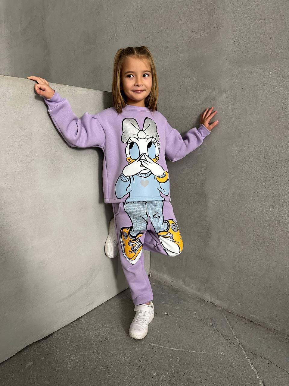 Kız Çocuk Mor Daisy Takım