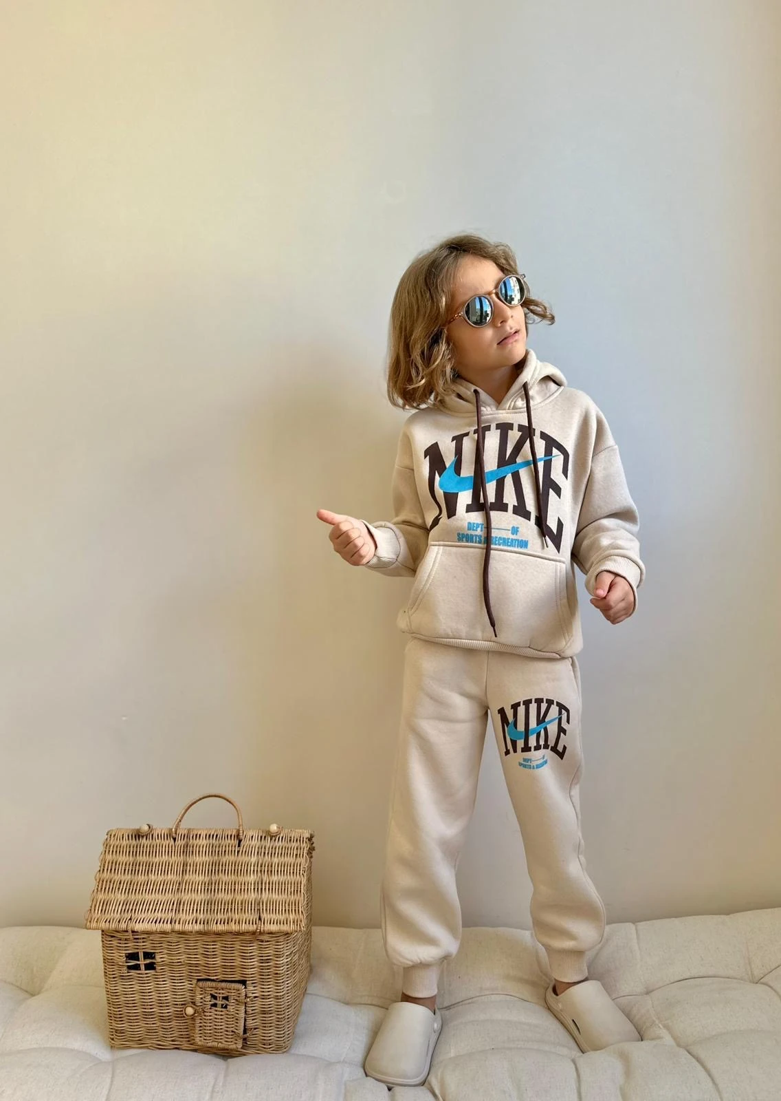 Erkek Çocuk Bej Marka Takım