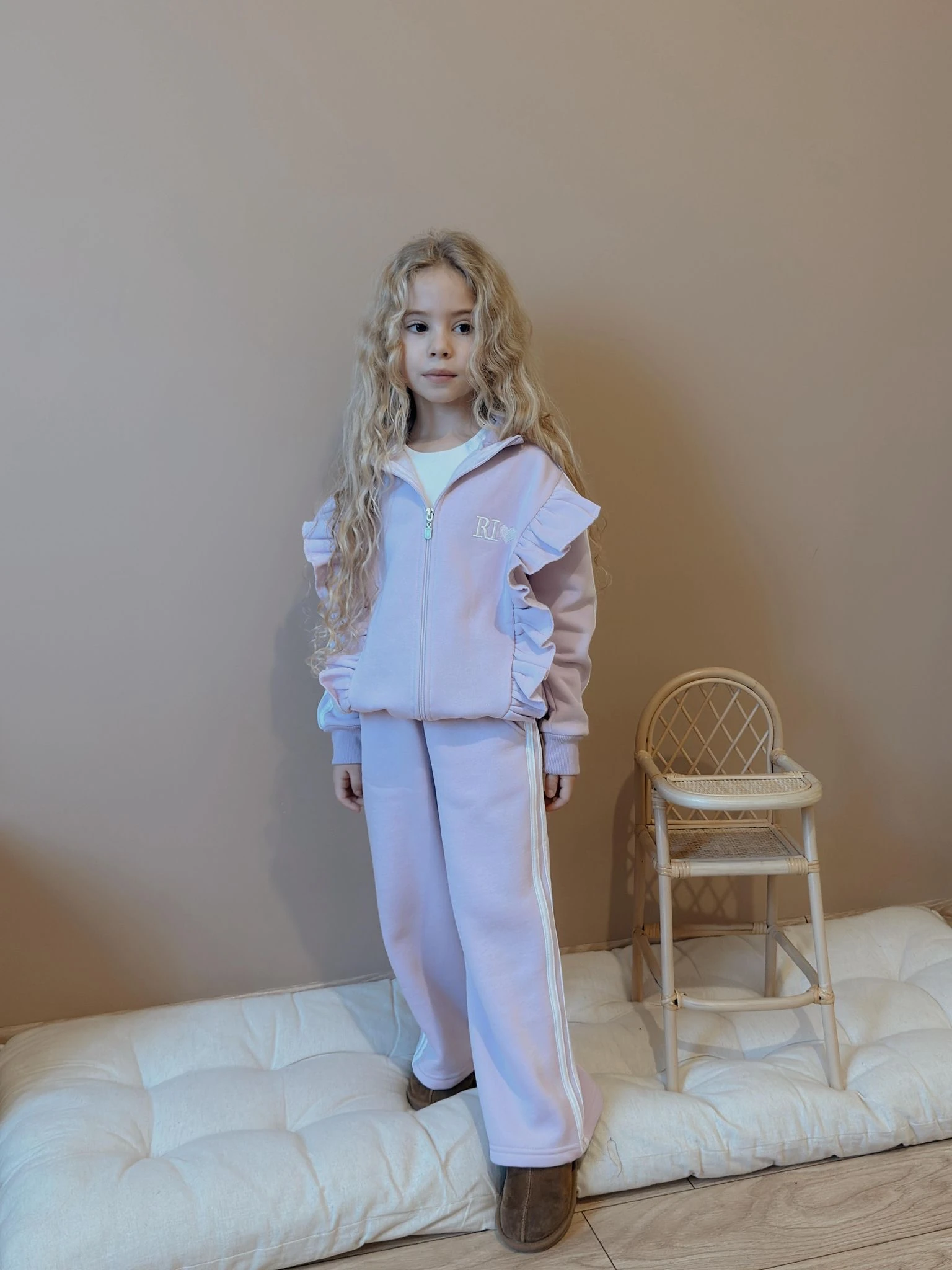 Kız Çocuk Lila Fermuarlı  Rio Takım