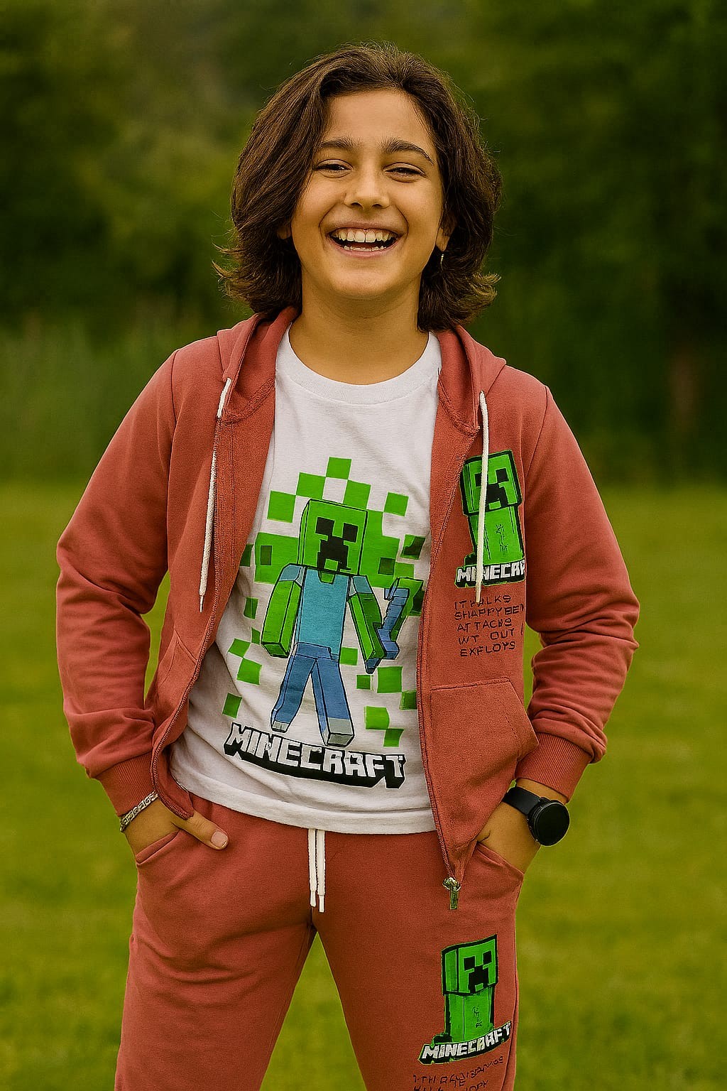 Erkek Çocuk Pudra Minecraft 3'lü Takım