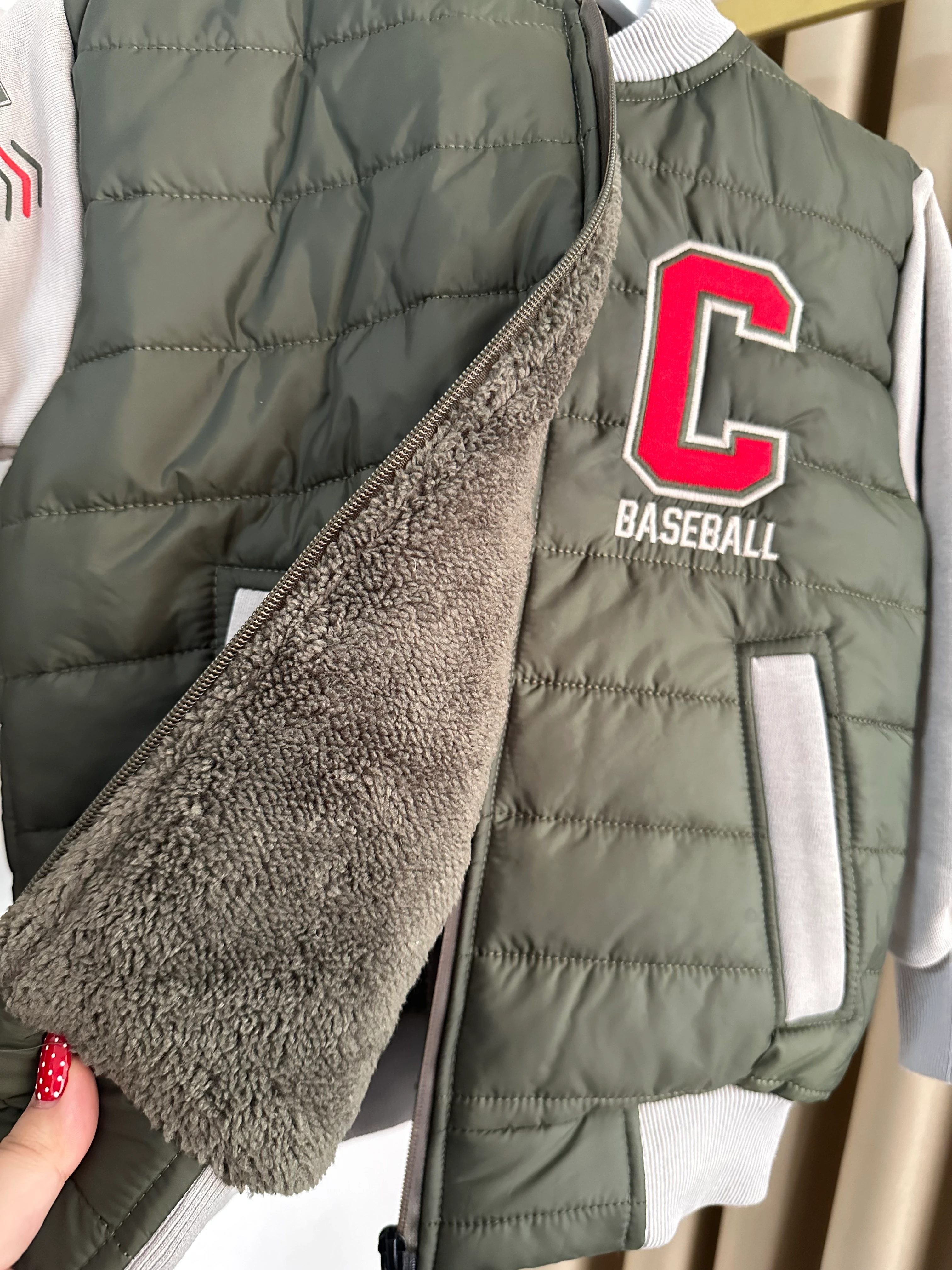 Erkek Çocuk Haki Şişme Mont Ceket