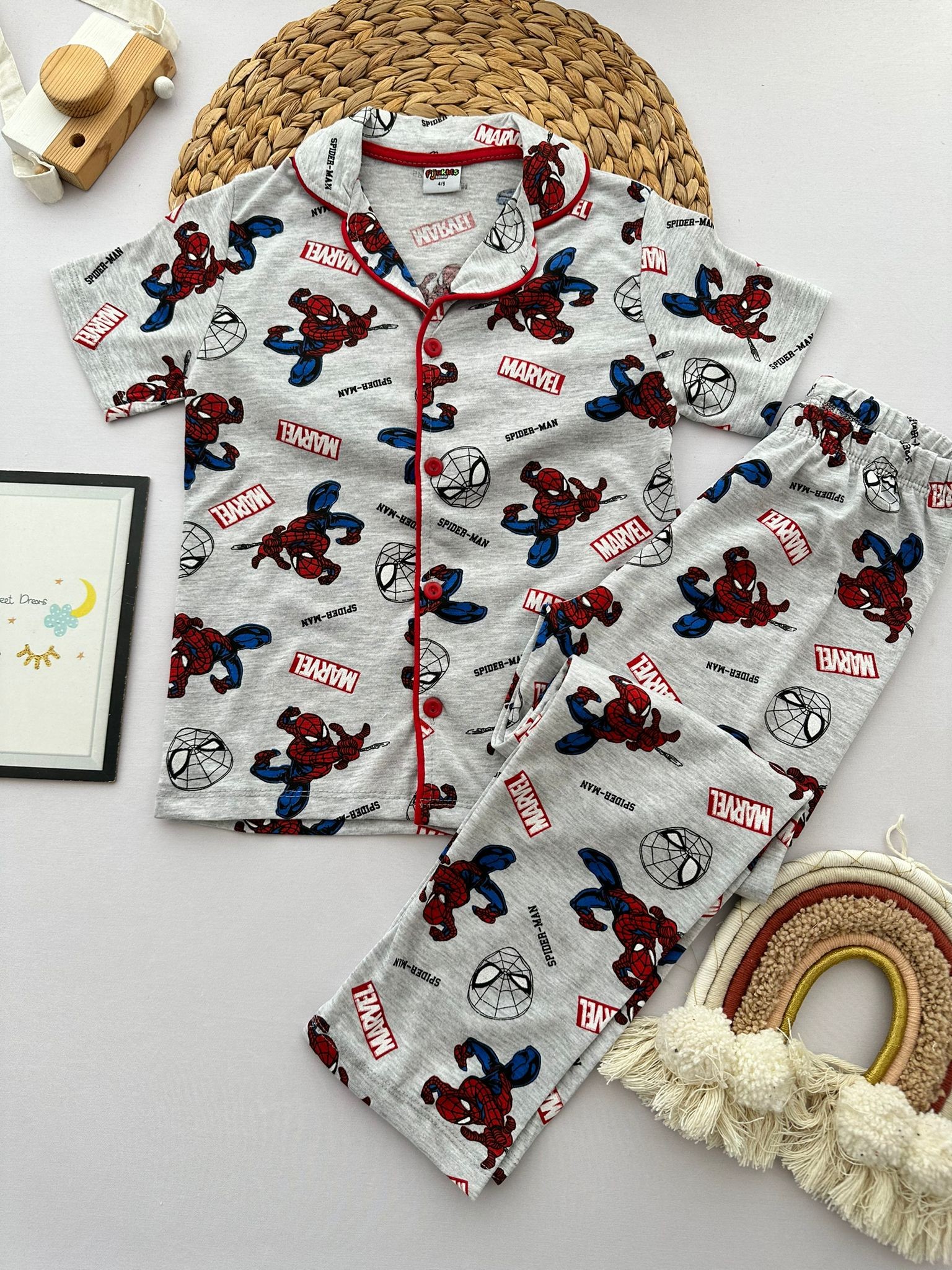 Erkek Çocuk Örümcek Adam  2'Li Pijama Takım