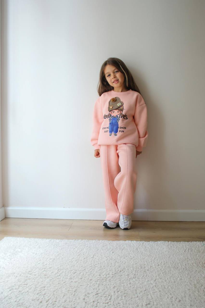 Kız Çocuk Somon Bereli Home Girls Alt-Üst Takım