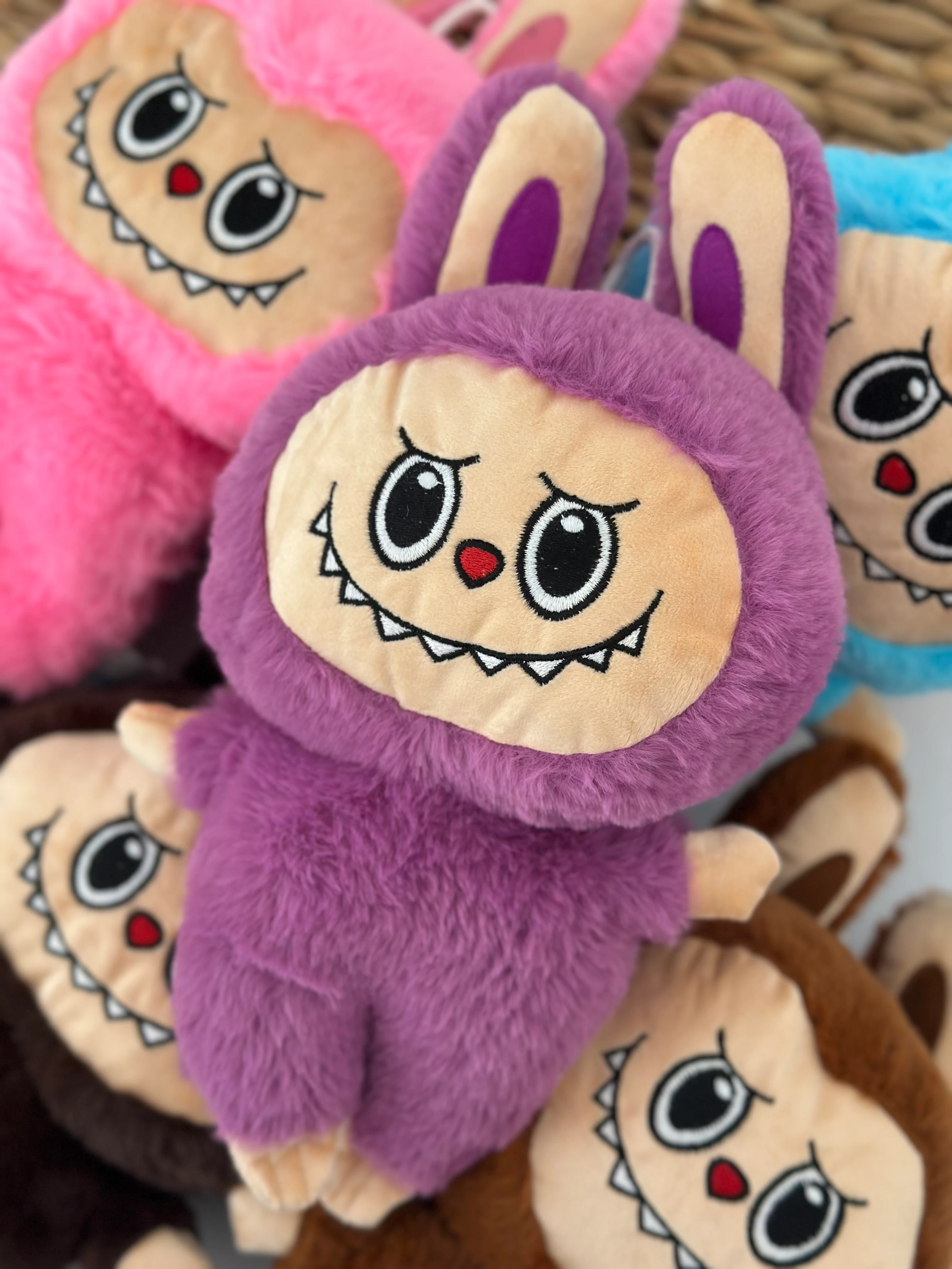 Mor Labubu Büyük Boy Peluş Oyuncak