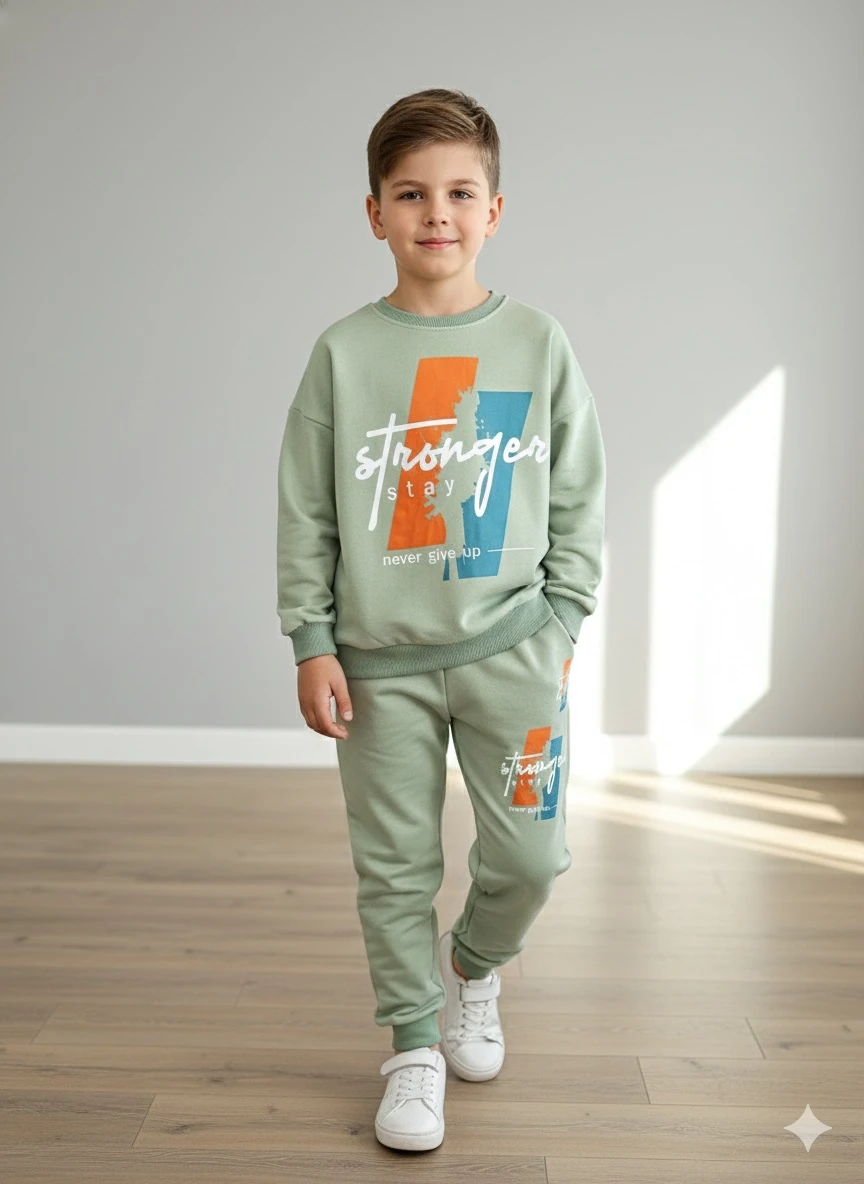 Erkek Çocuk Yeşil Stranger Takım