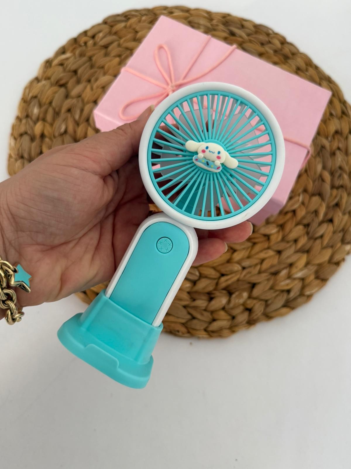 Mavi cinnamoroll Şarjlı Mini Fan