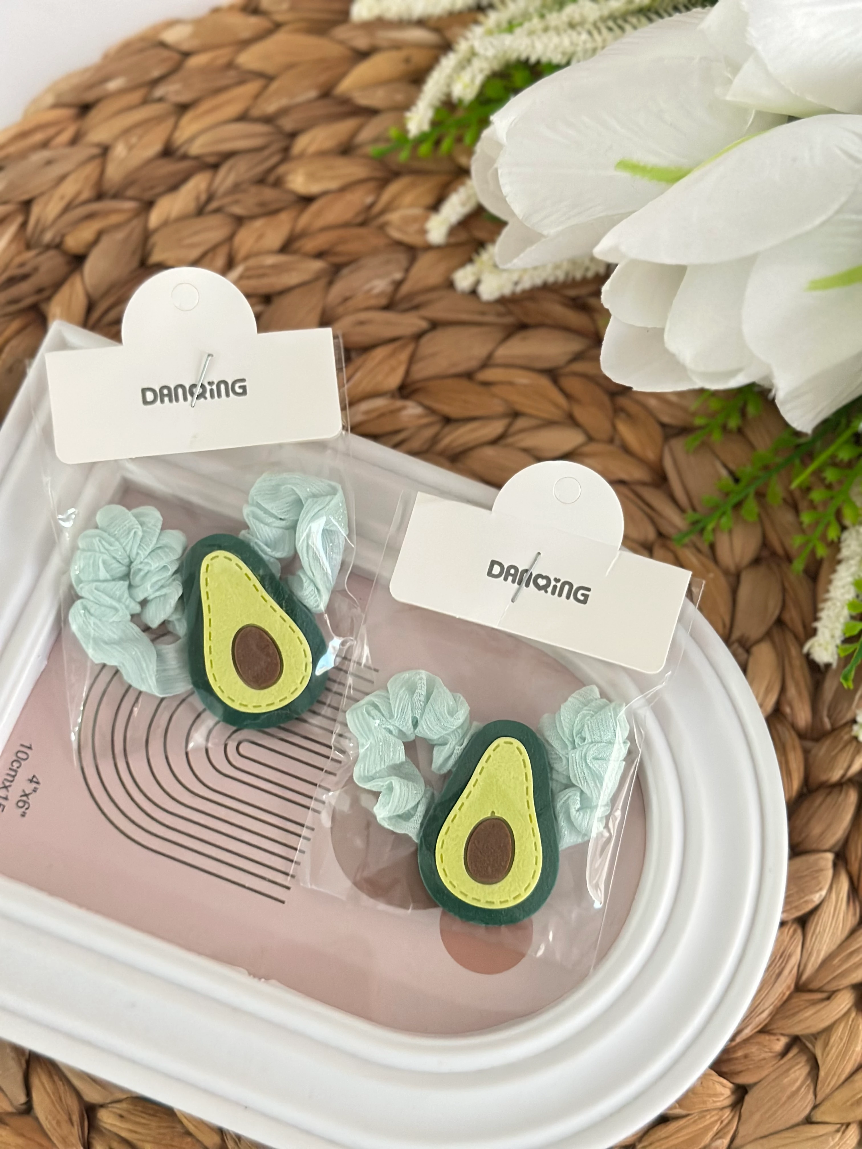 Yeşil Avokado 2'li Lastik Toka