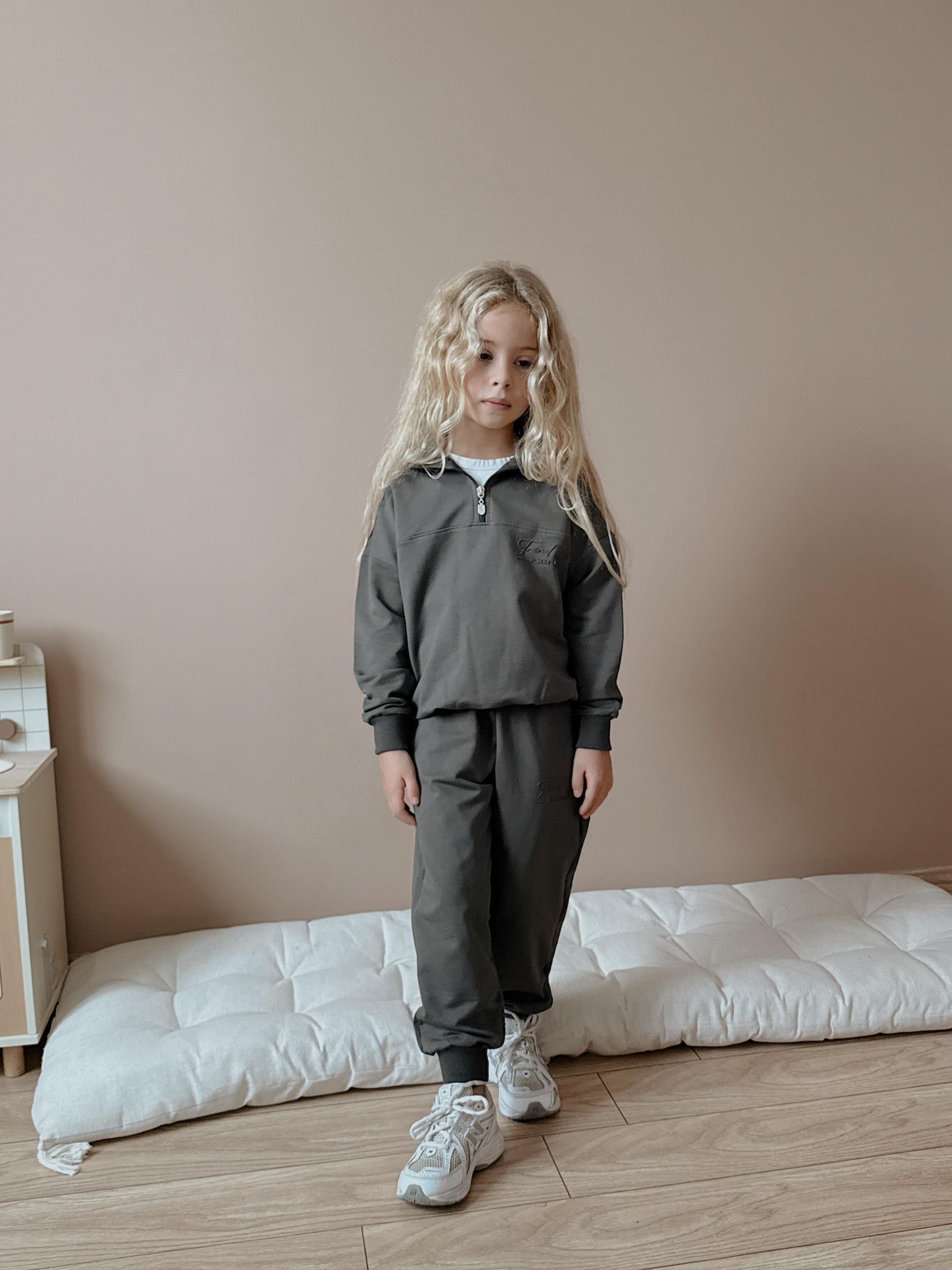 Kız Çocuk Antrasit Trend Up 2'li Takım