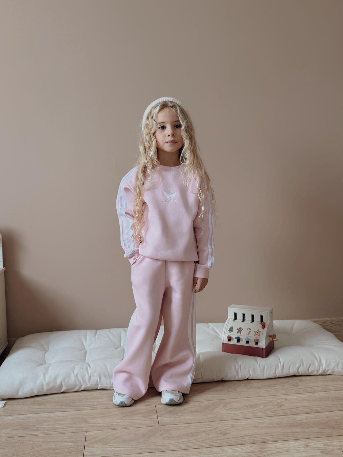 Kız Çocuk Pembe Çizgili 2’li Takım