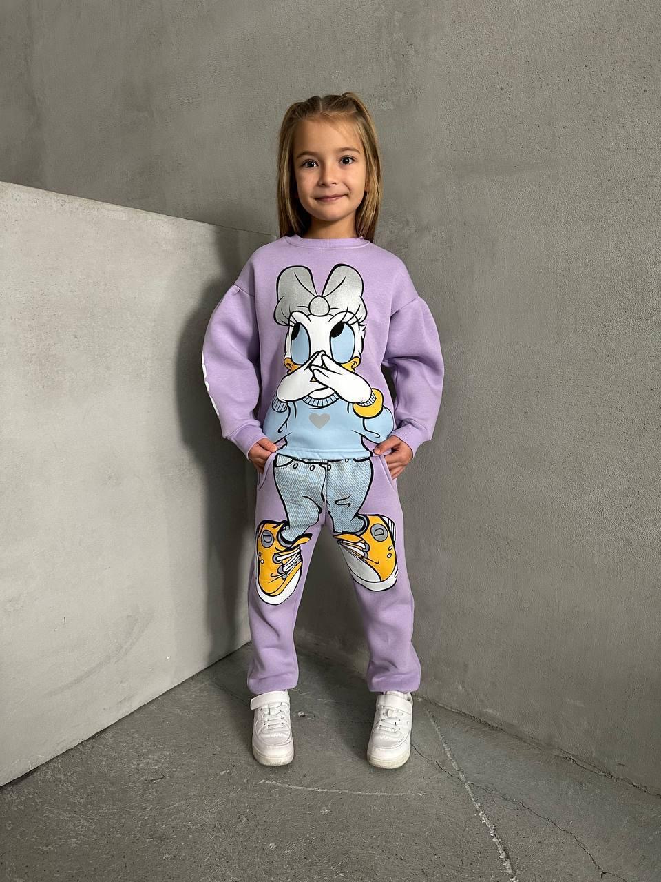 Kız Çocuk Mor Daisy Takım