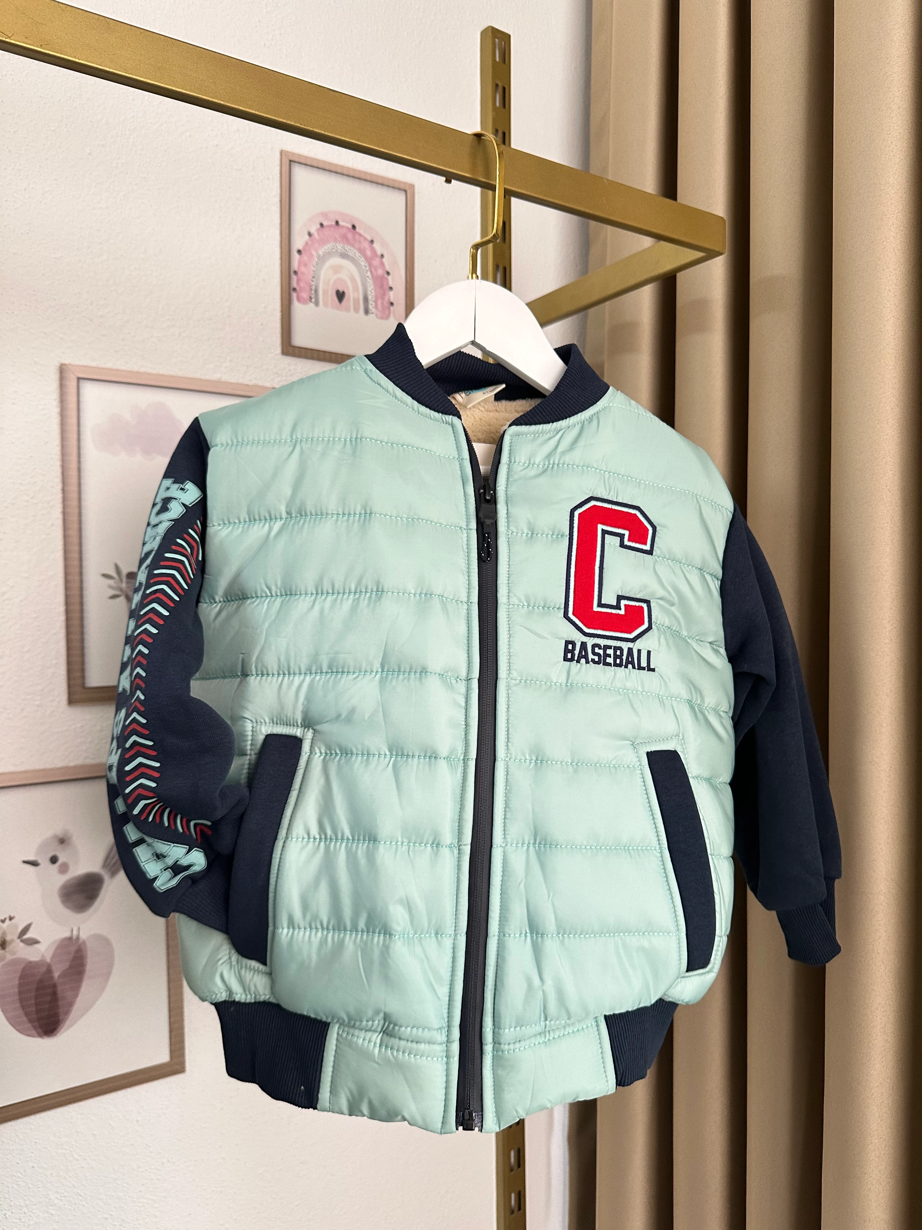 Erkek Çocuk Turkuaz Şişme Mont Ceket