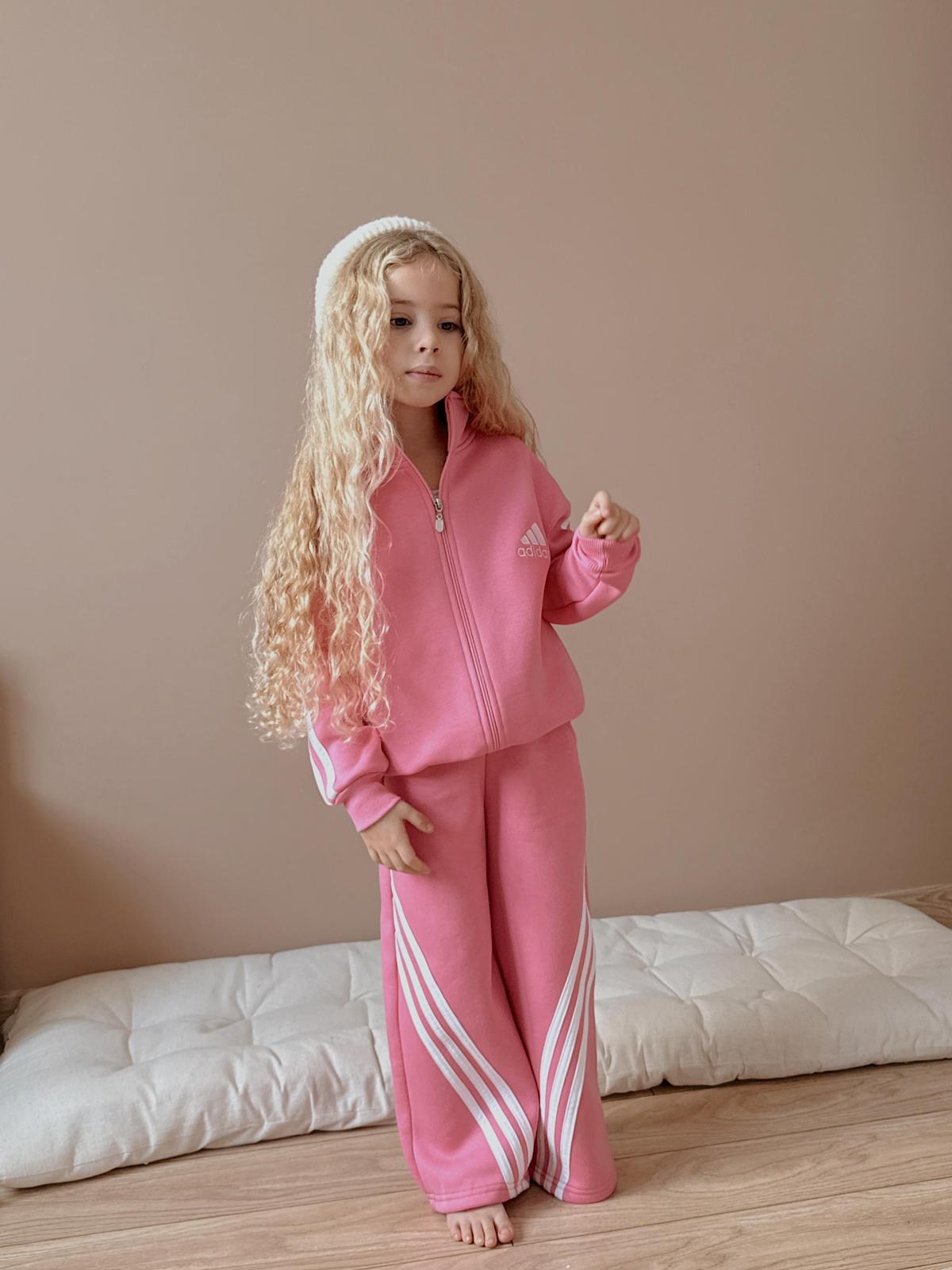 Kız Çocuk Pembe Çizgili 2’li Takım