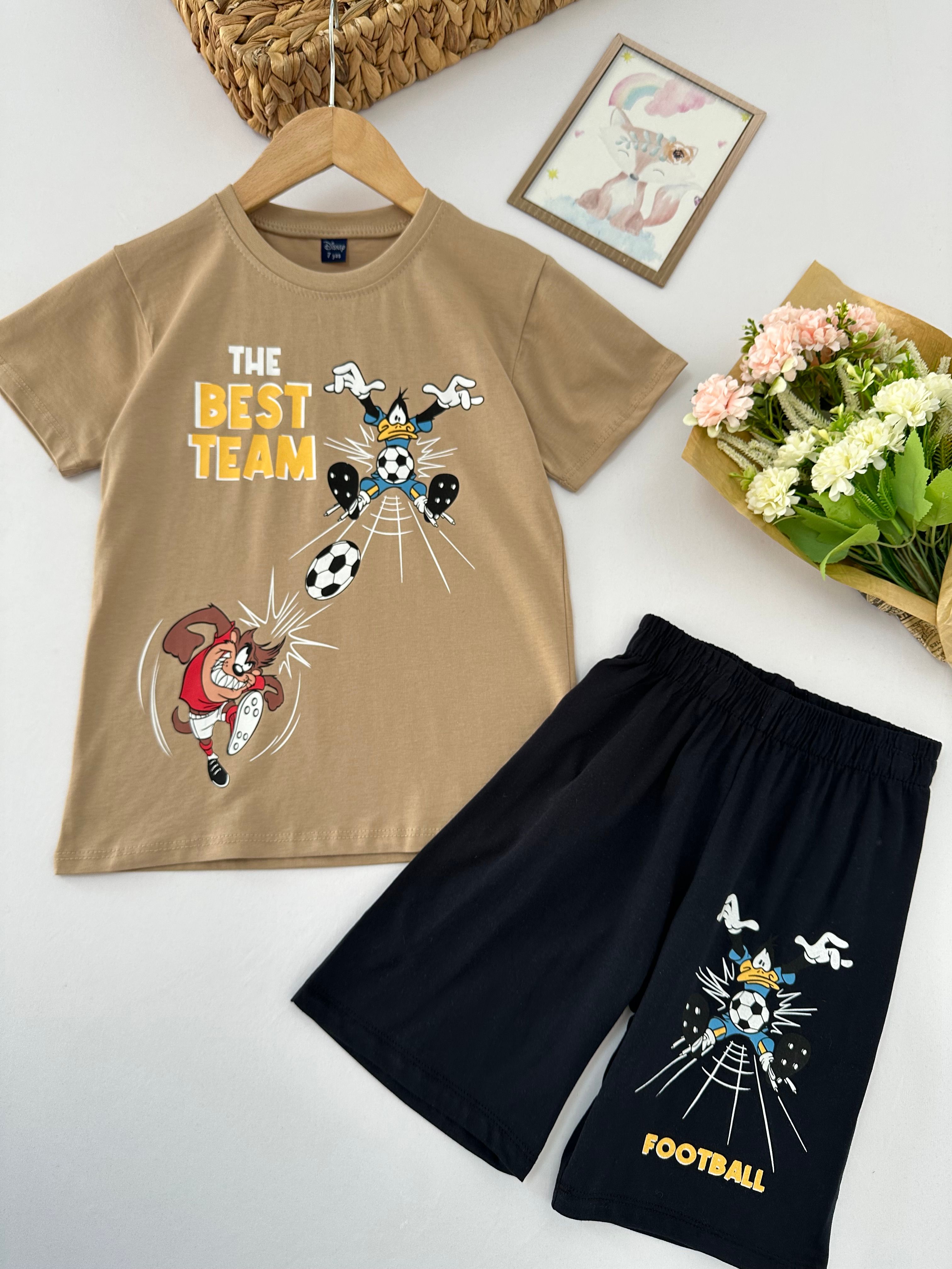 Erkek Çocuk Açık Kahve Duffy Duck Takım