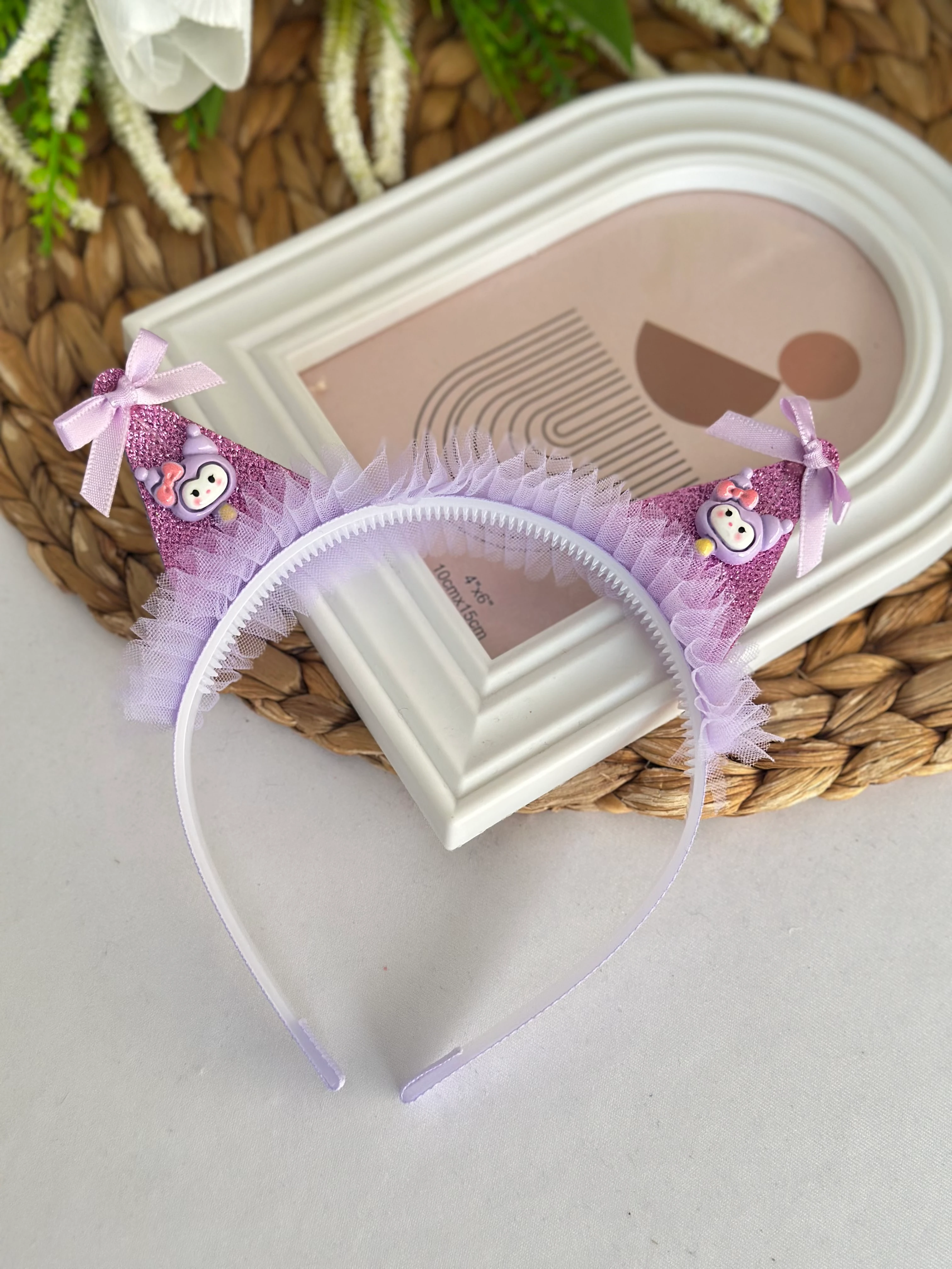 Mor Kuromi Tüllü Taç