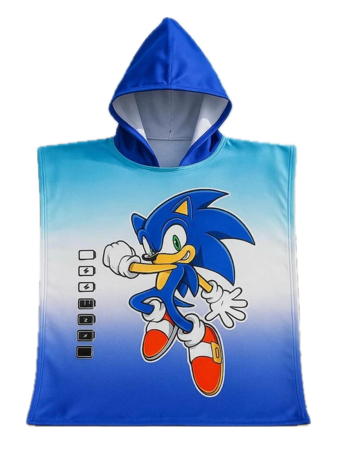 Erkek Çocuk Mavi Sonic Panço Havlu