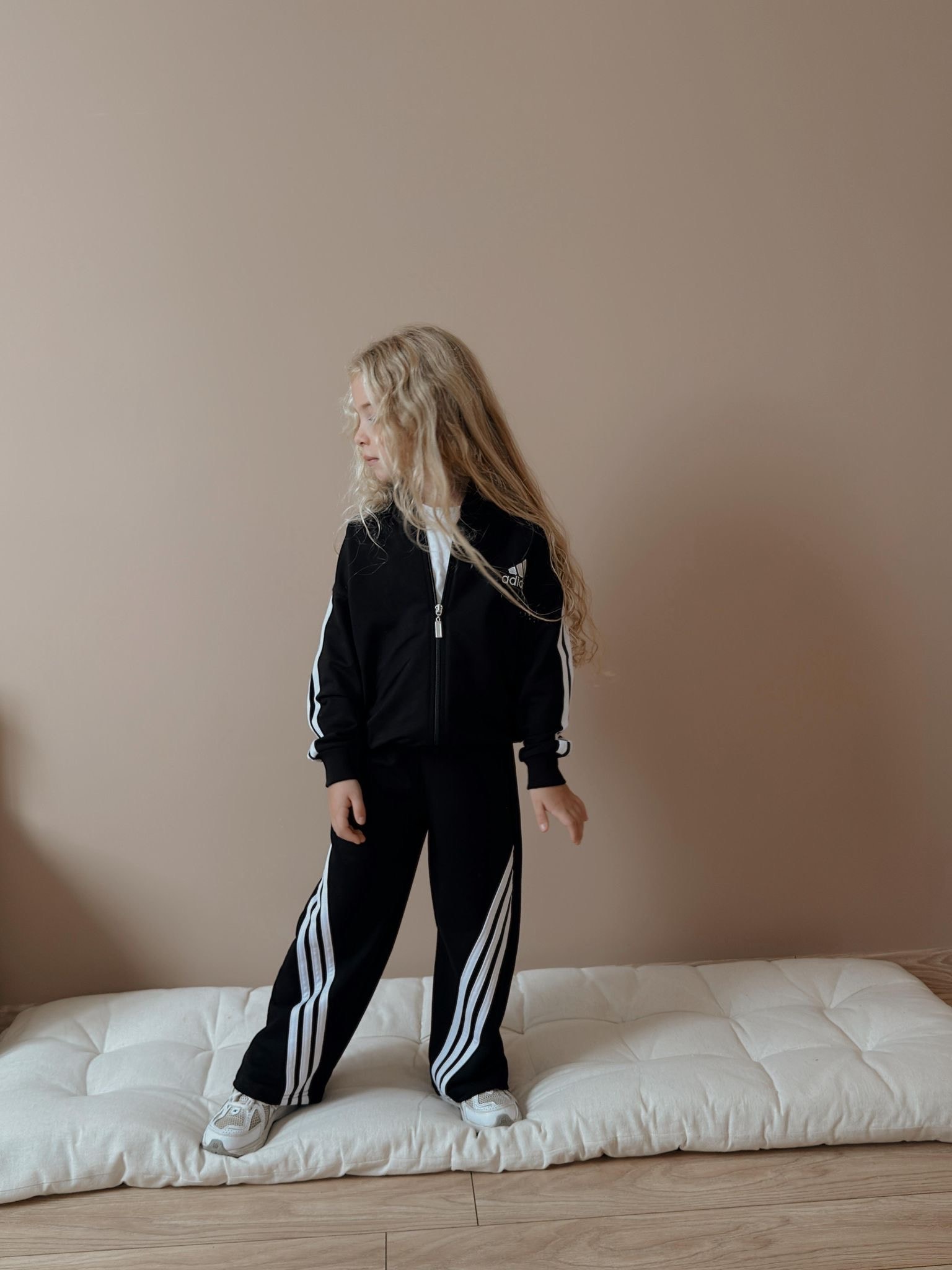 Kız Çocuk Siyah Çizgili 2’li Takım