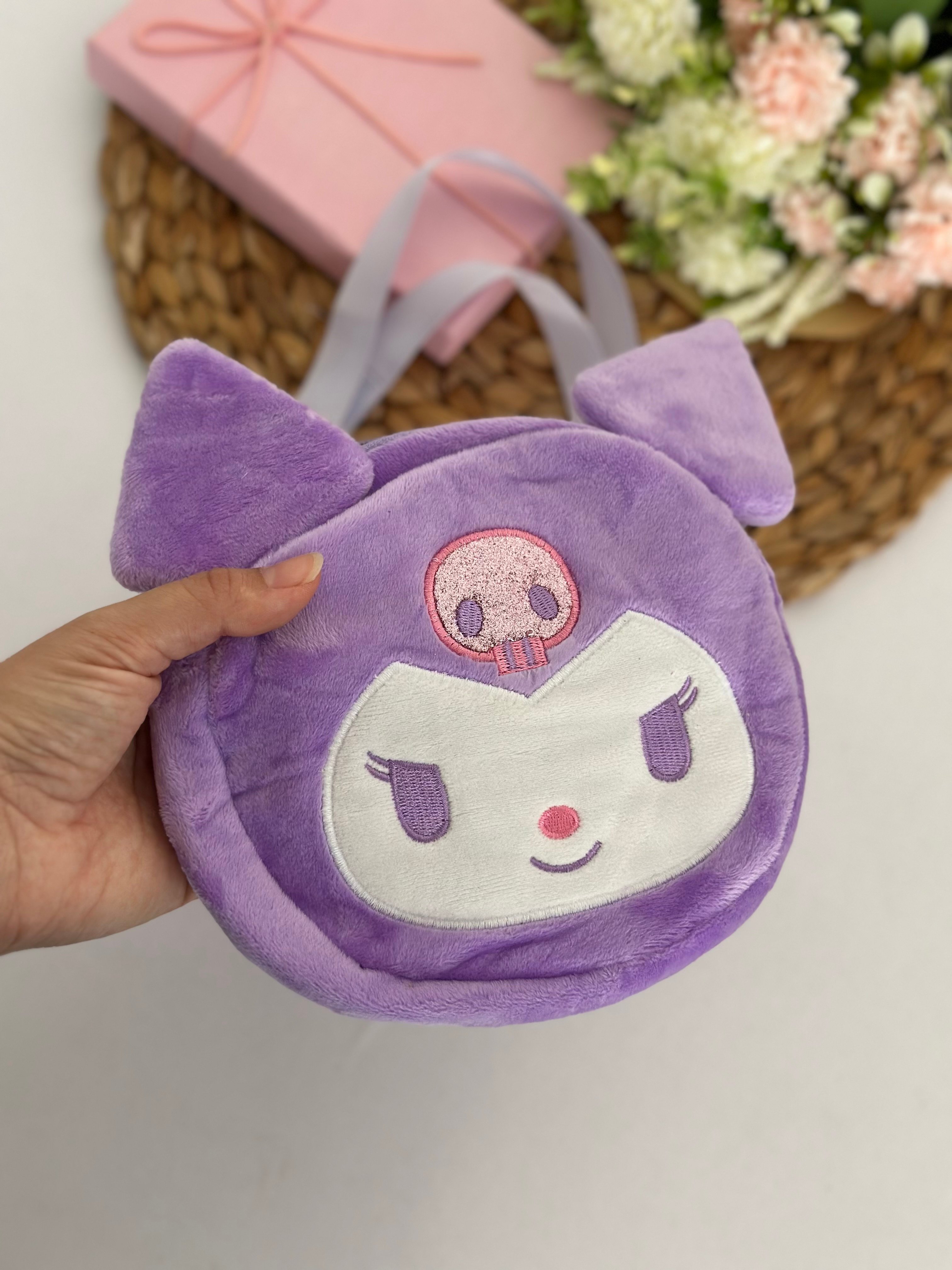Kuromi Lila Peluş Çanta