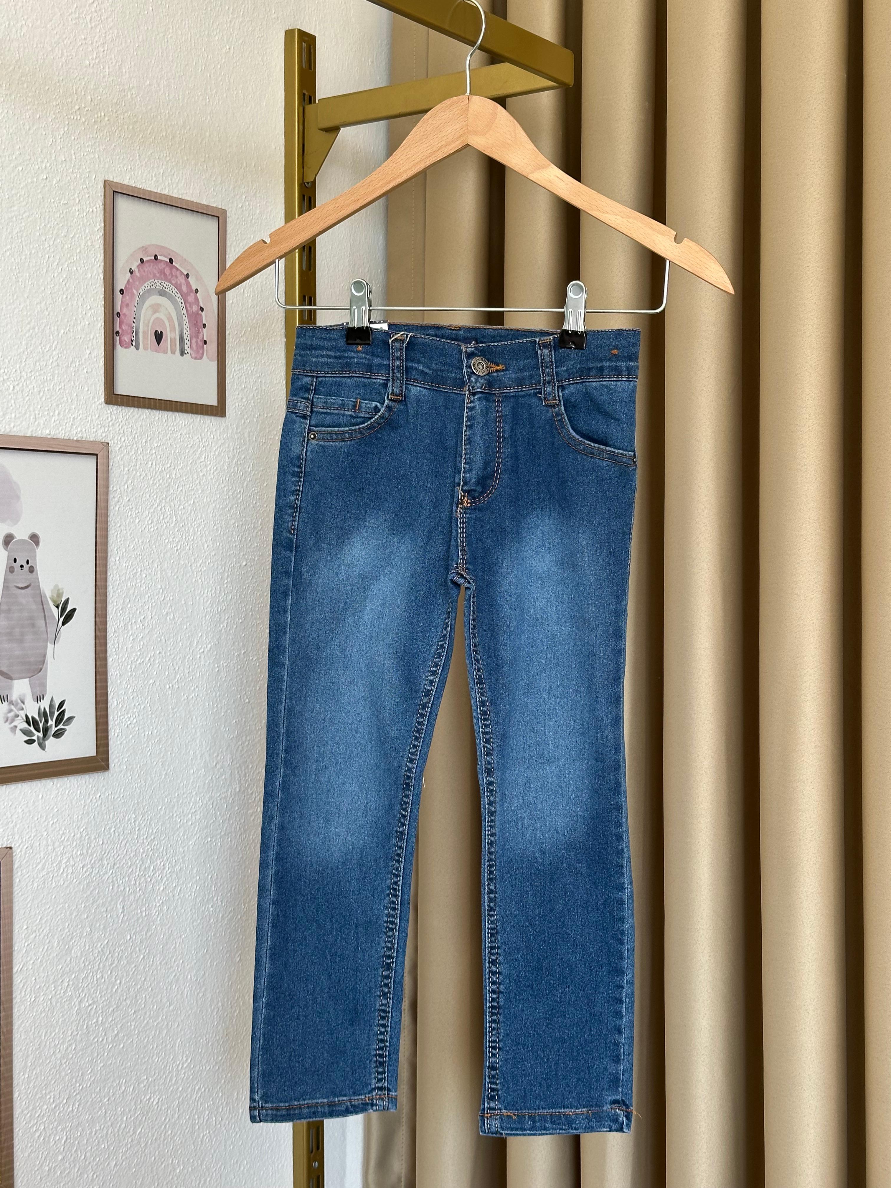 Erkek Çocuk Mavi Likralı Kot Pantolon