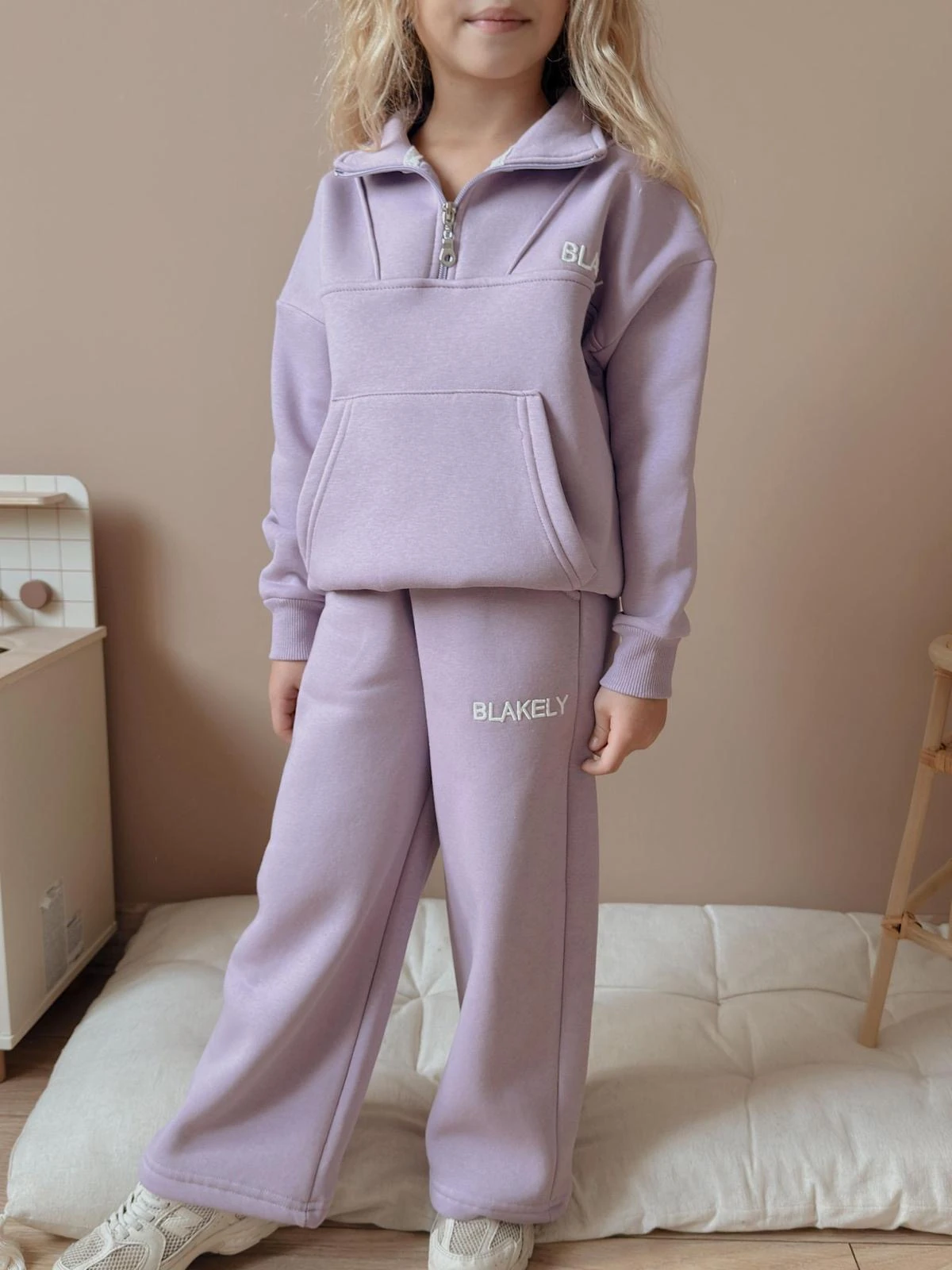 Kız Çocuk Mor Blakely Alt-Üst Takım