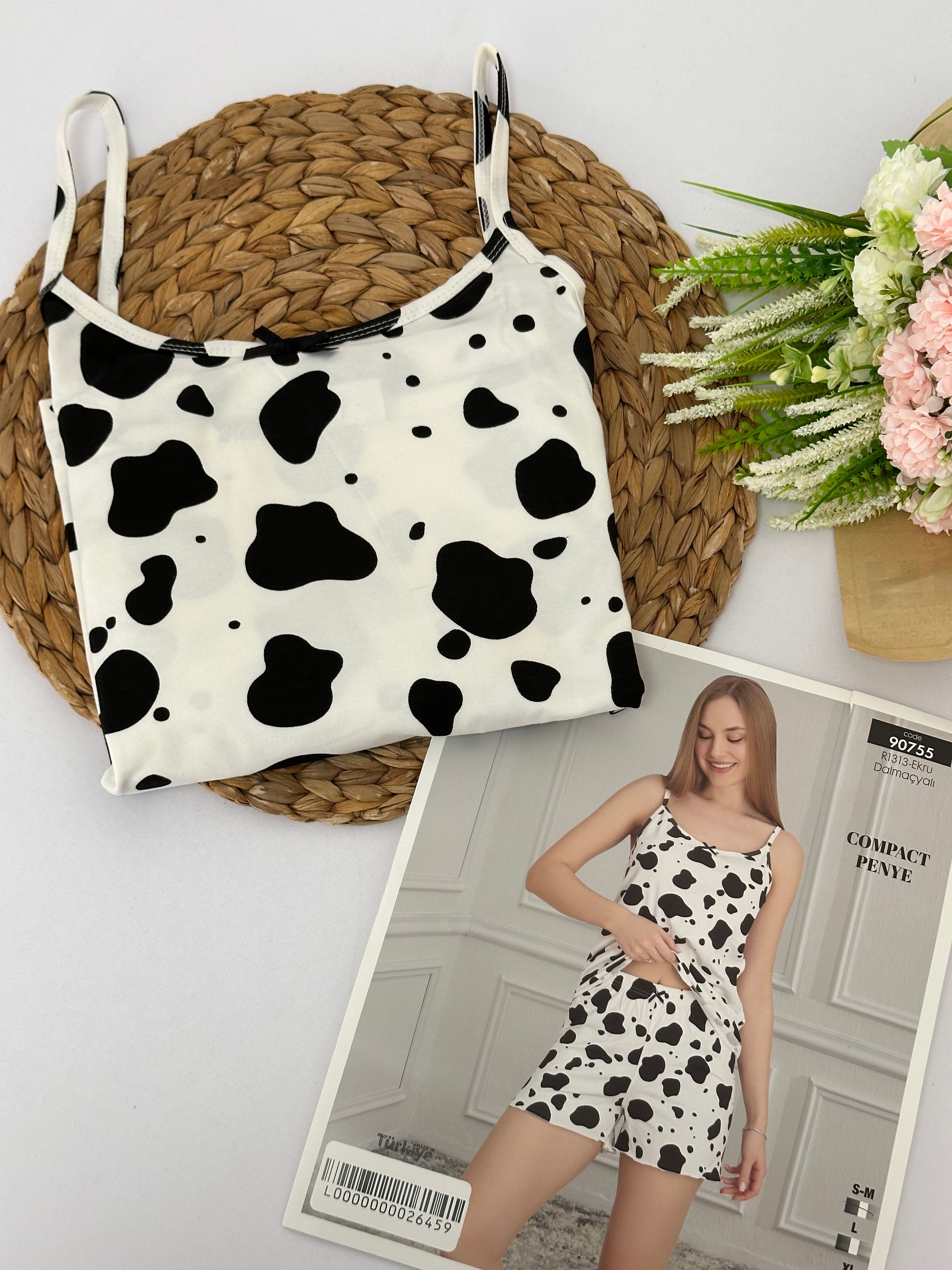Dalmaçya Desenli Kadın Pijama Takımı