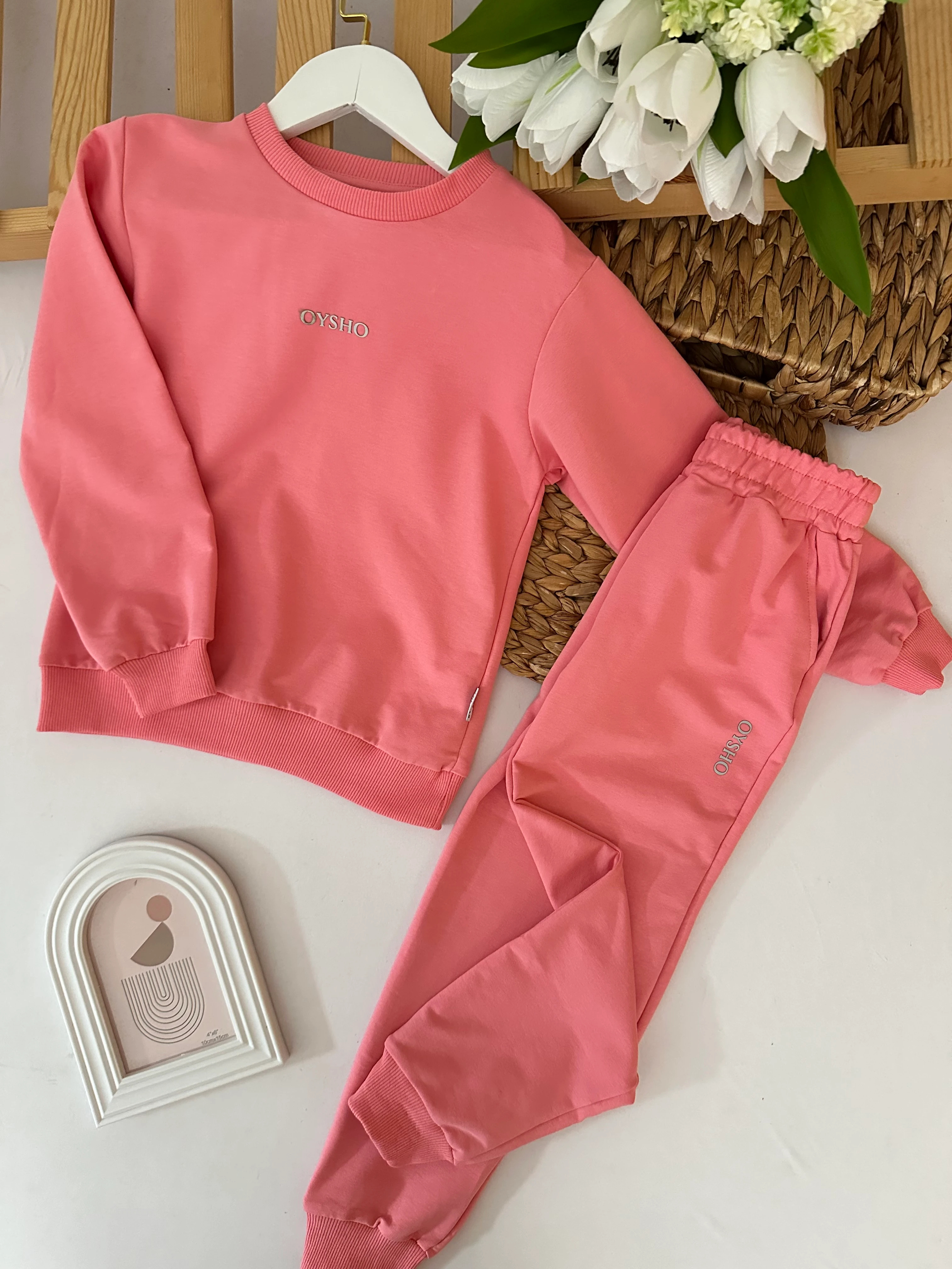 Kız Çocuk Marka Pembe 2’li Takım