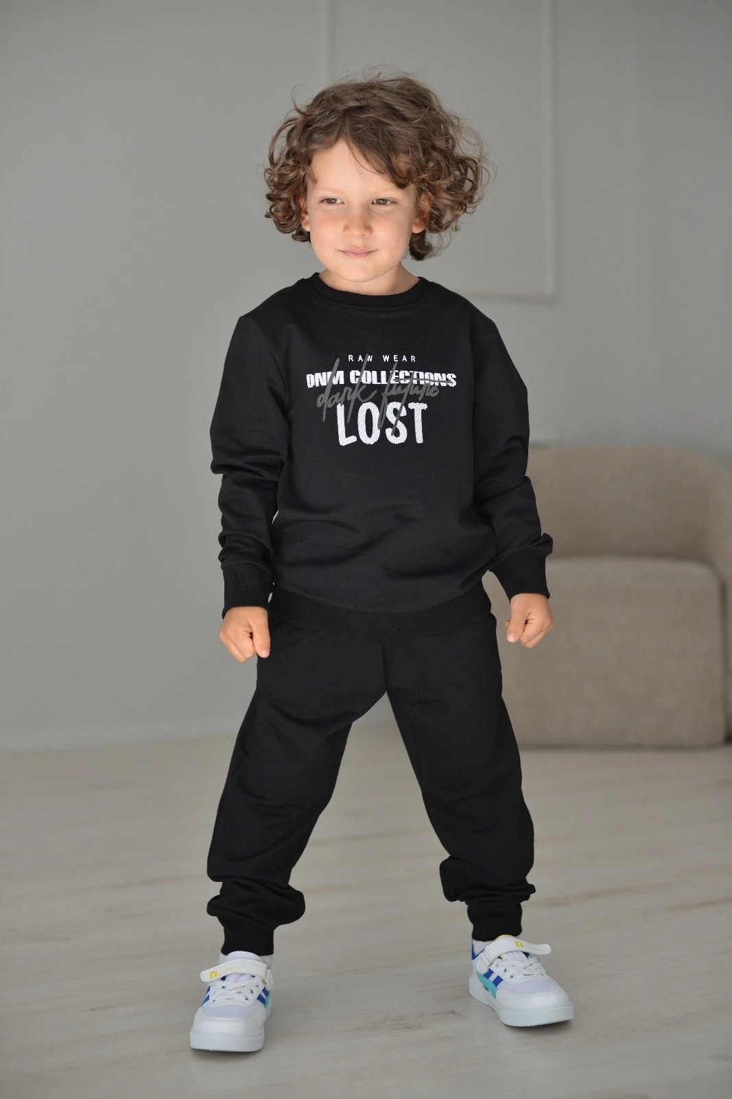 Erkek Çocuk Siyah Lost Takım