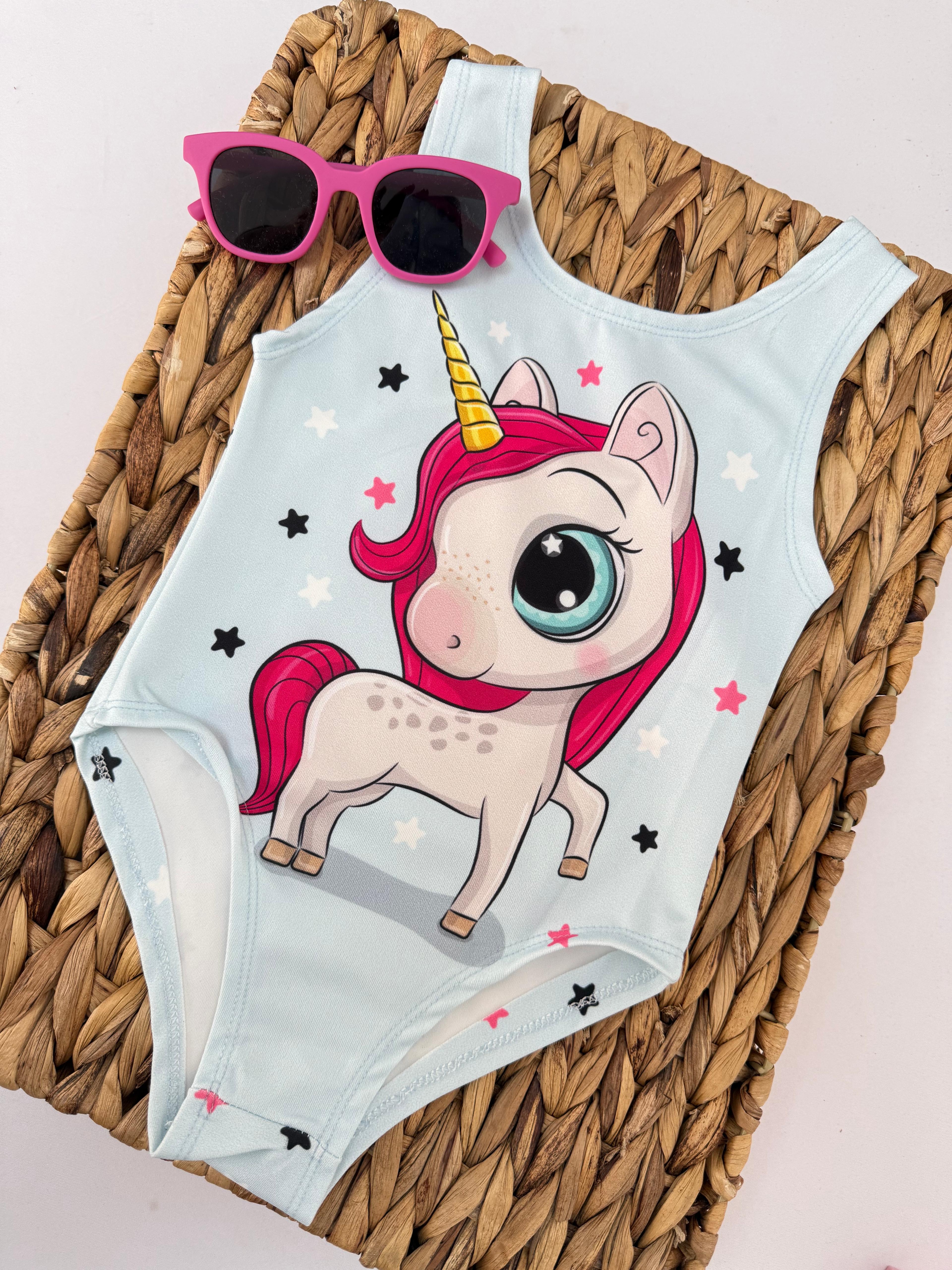 Kız Çocuk Unicorn Yıldızlı Mayo