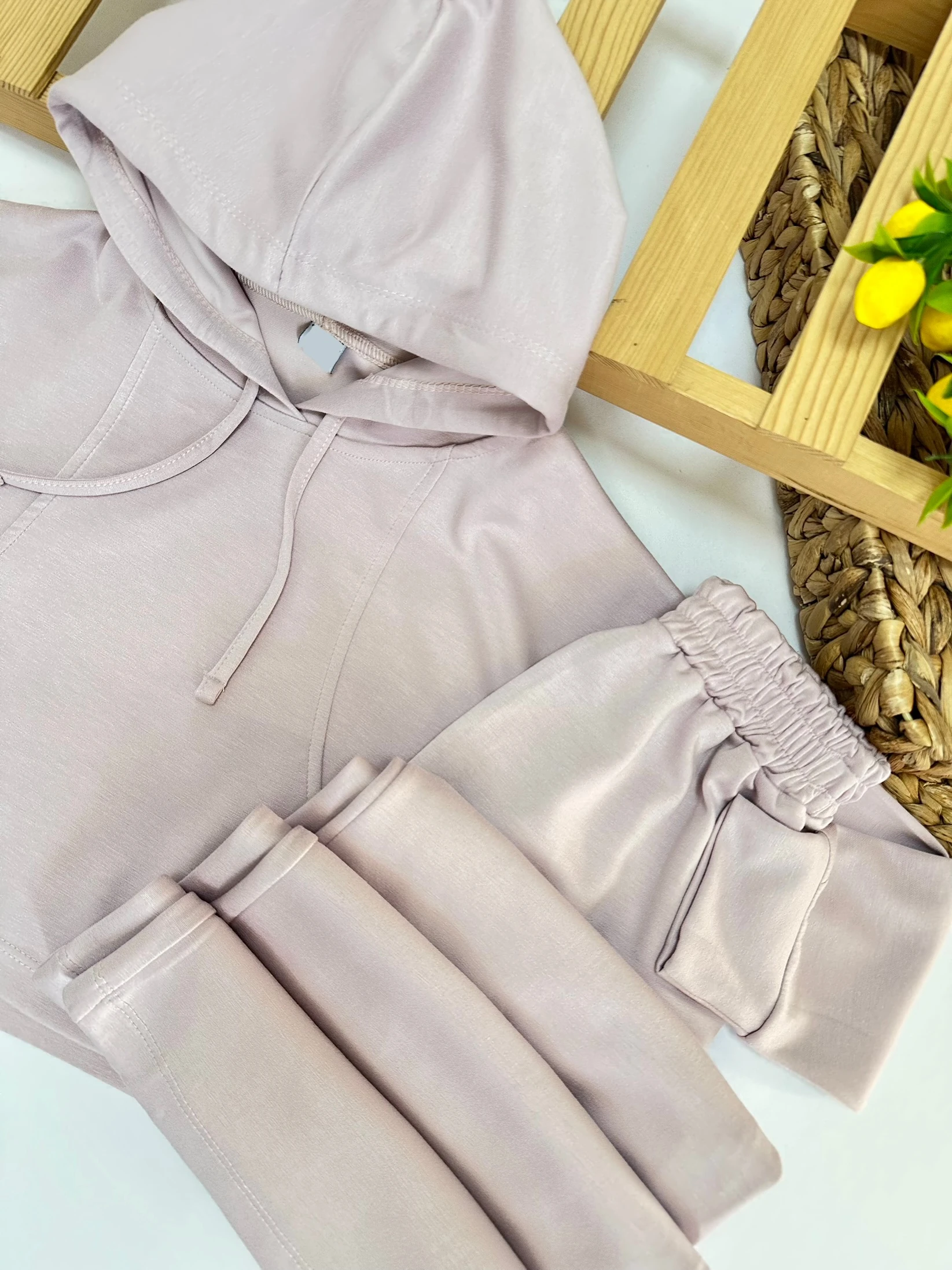 Kız Çocuk Lila Oysho Kapüşonlu Takım