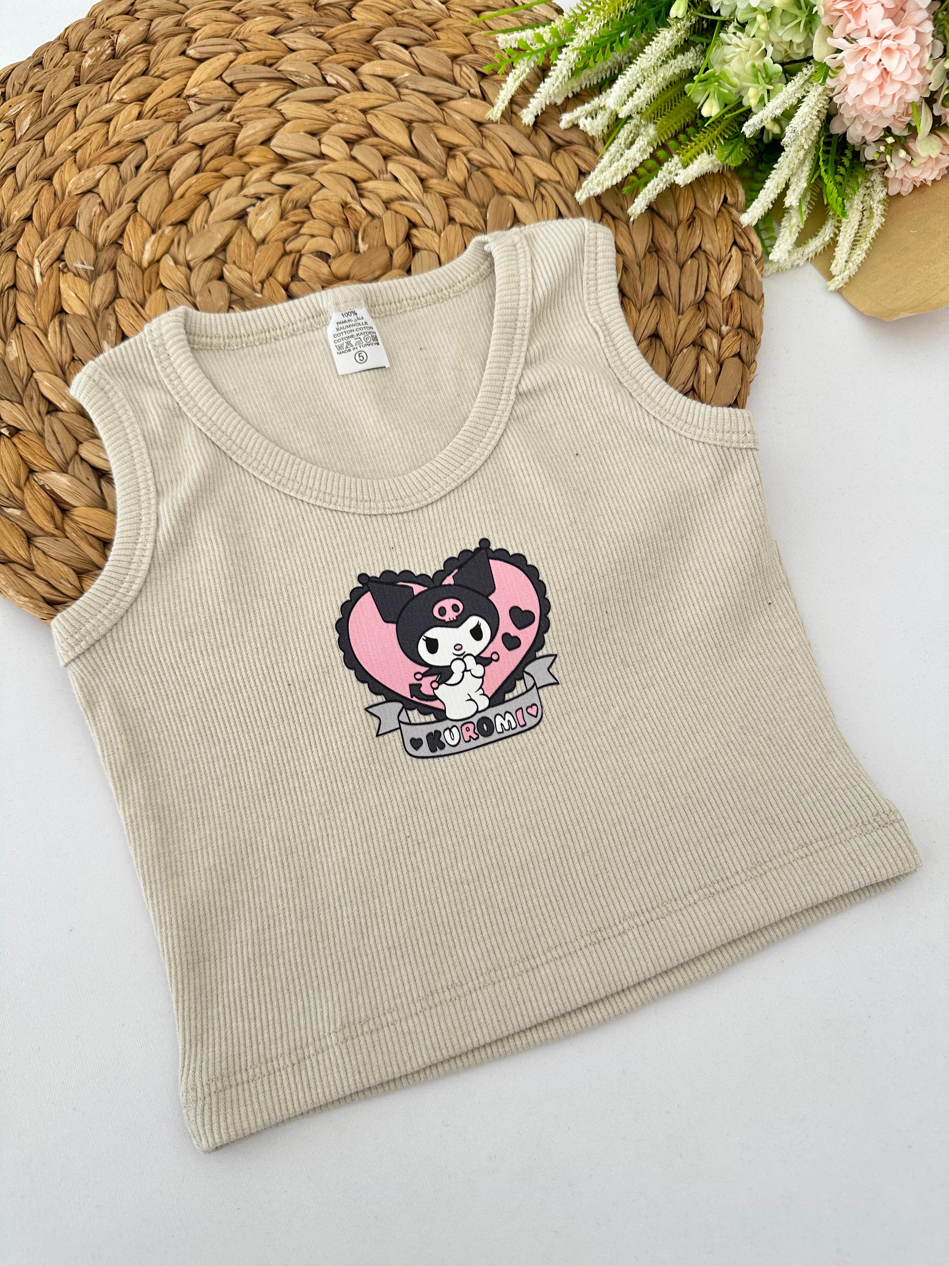 Kız Çocuk Taş Kuromi Crop