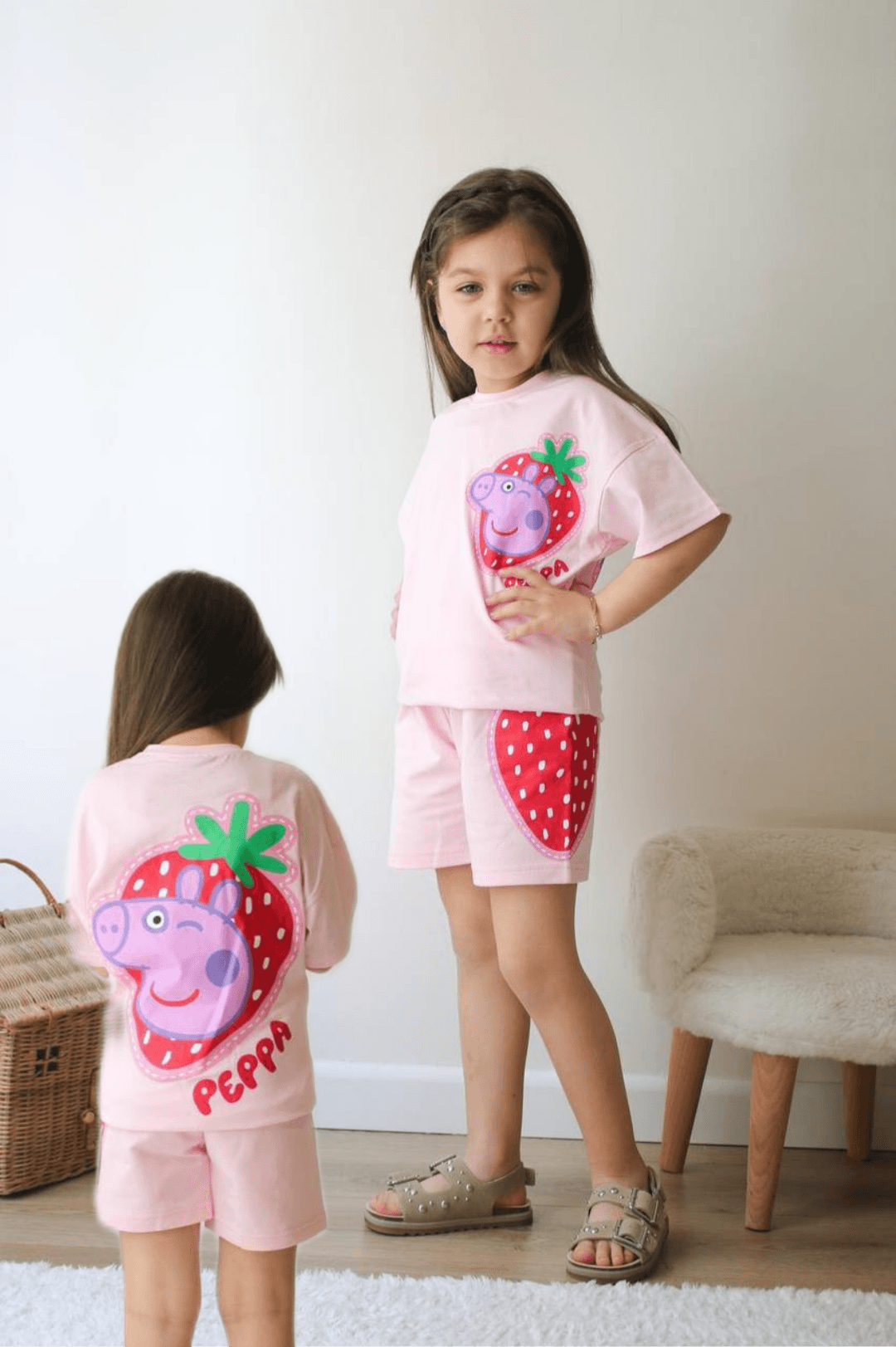 Kız Çocuk Pembe Peppa Pig Takım