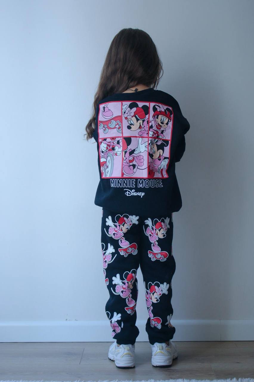 Kız Çocuk Minnie Desenli Alt-Üst Takım