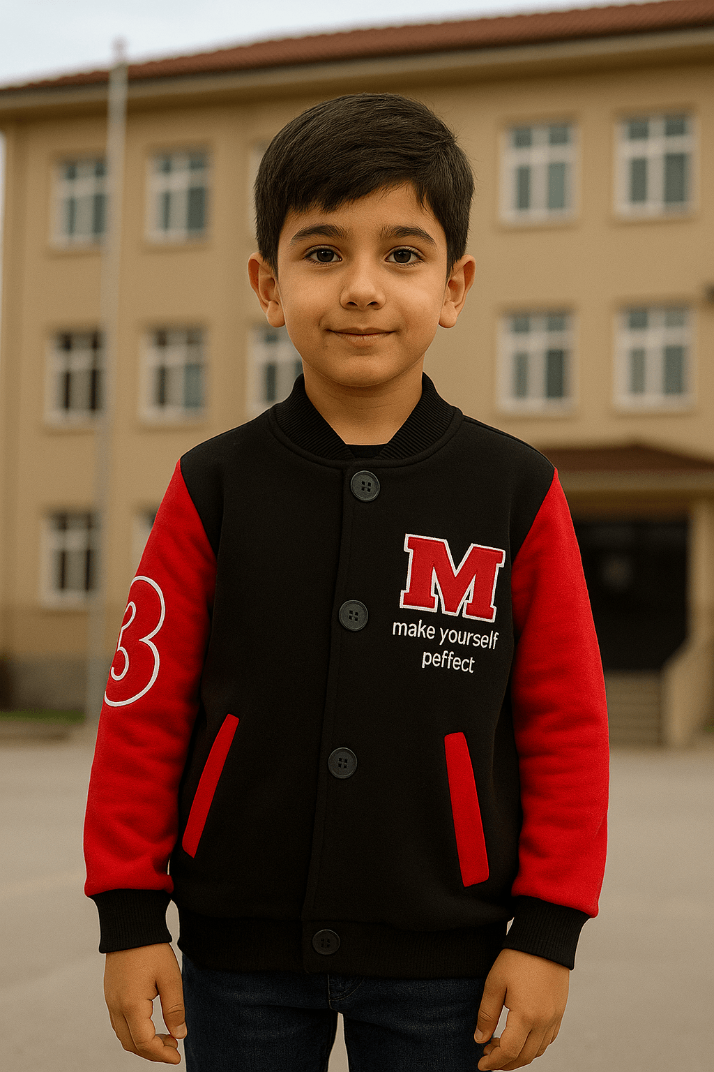 Erkek Çocuk Siyah Kolej Ceket