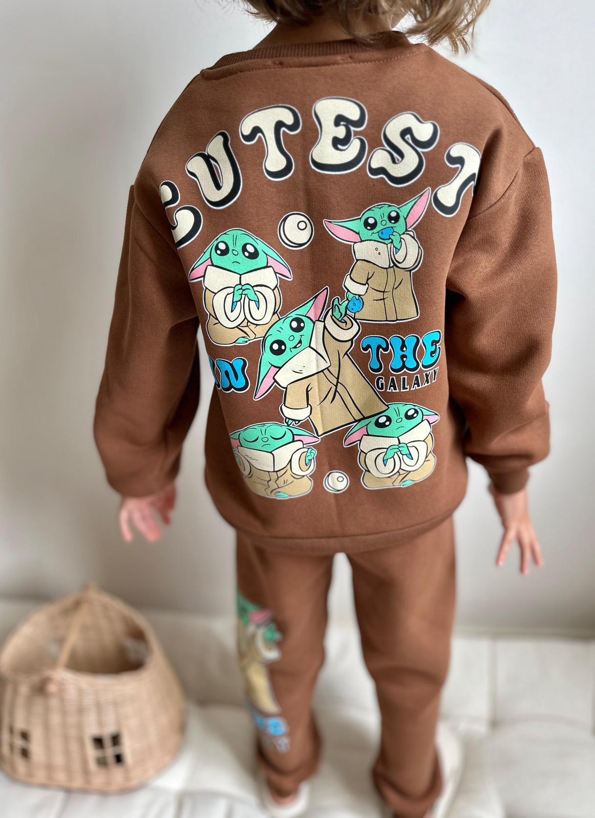 Erkek Çocuk Kahverengi Cutest Takım