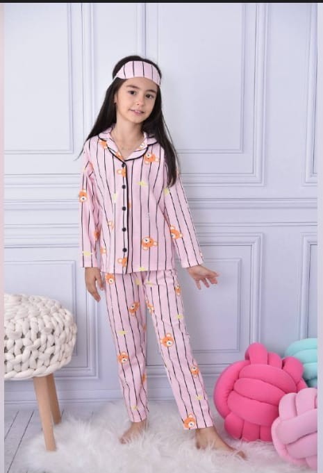 Ayıcıklı Düğmeli Pijama