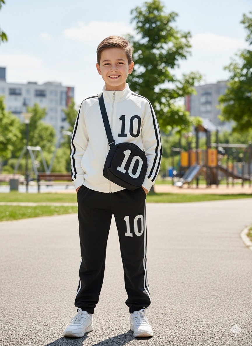 Erkek Çocuk Siyah Numaralı Takım