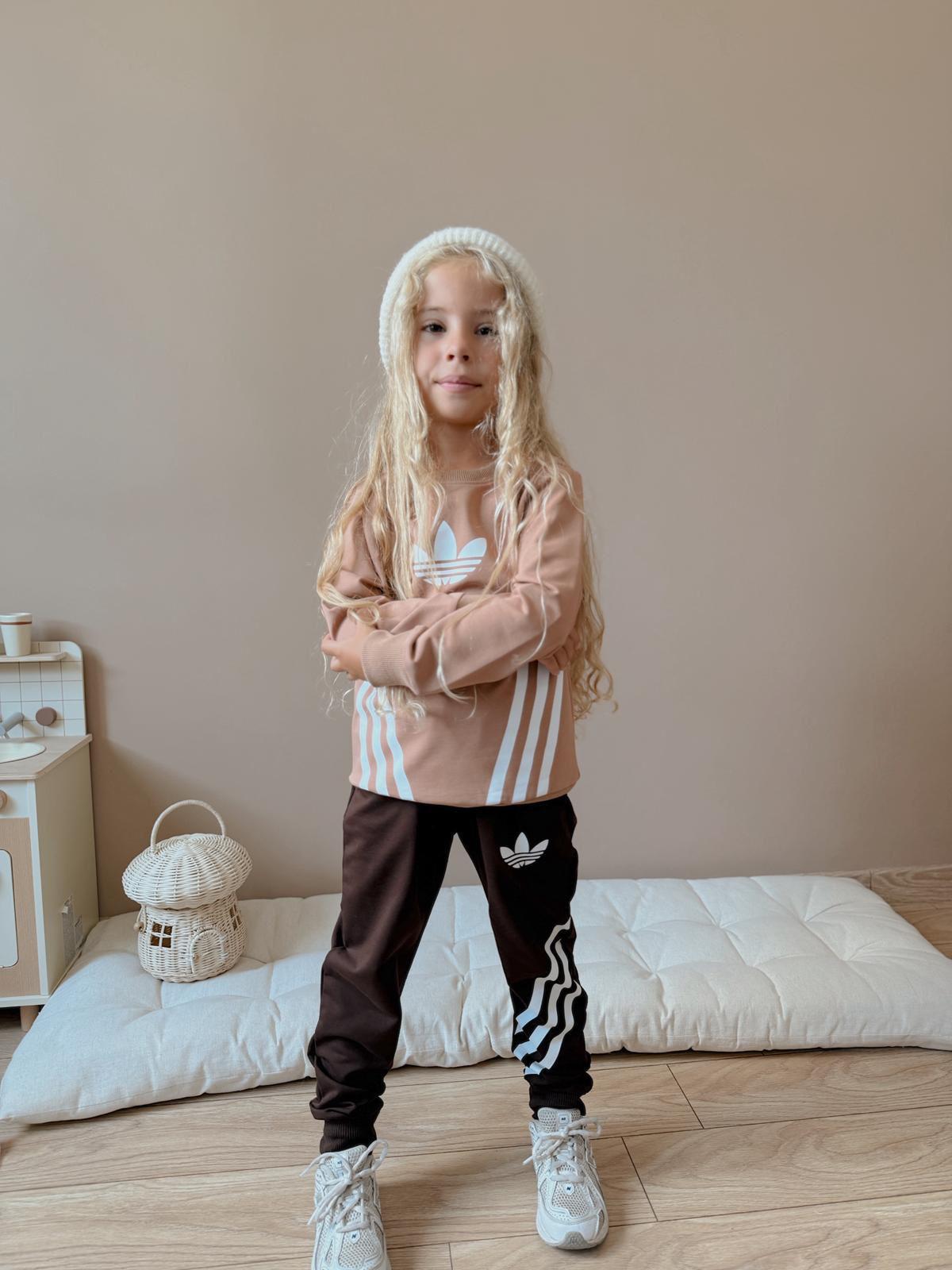 Kız Çocuk Kahve Adidas Alt-Üst Takım